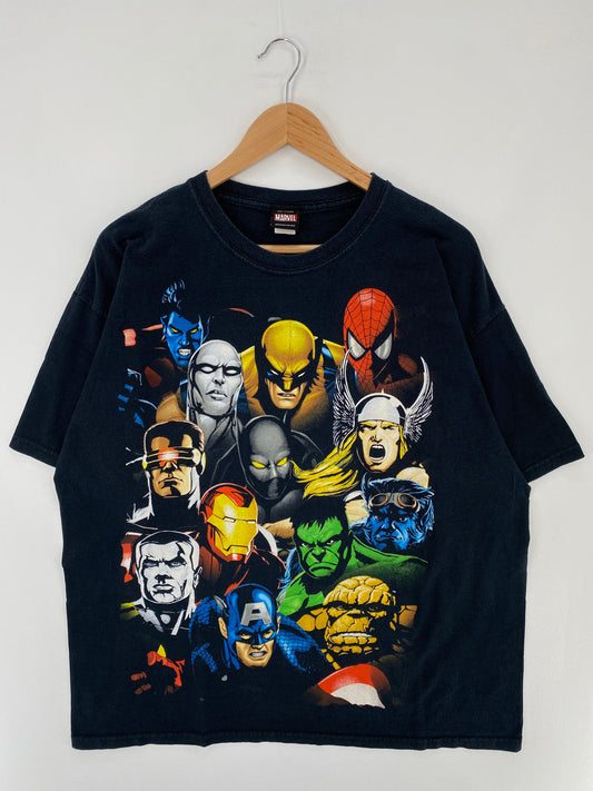 00' MARVEL ALL-STAR Size XL Vintage T-Shirt / F731T