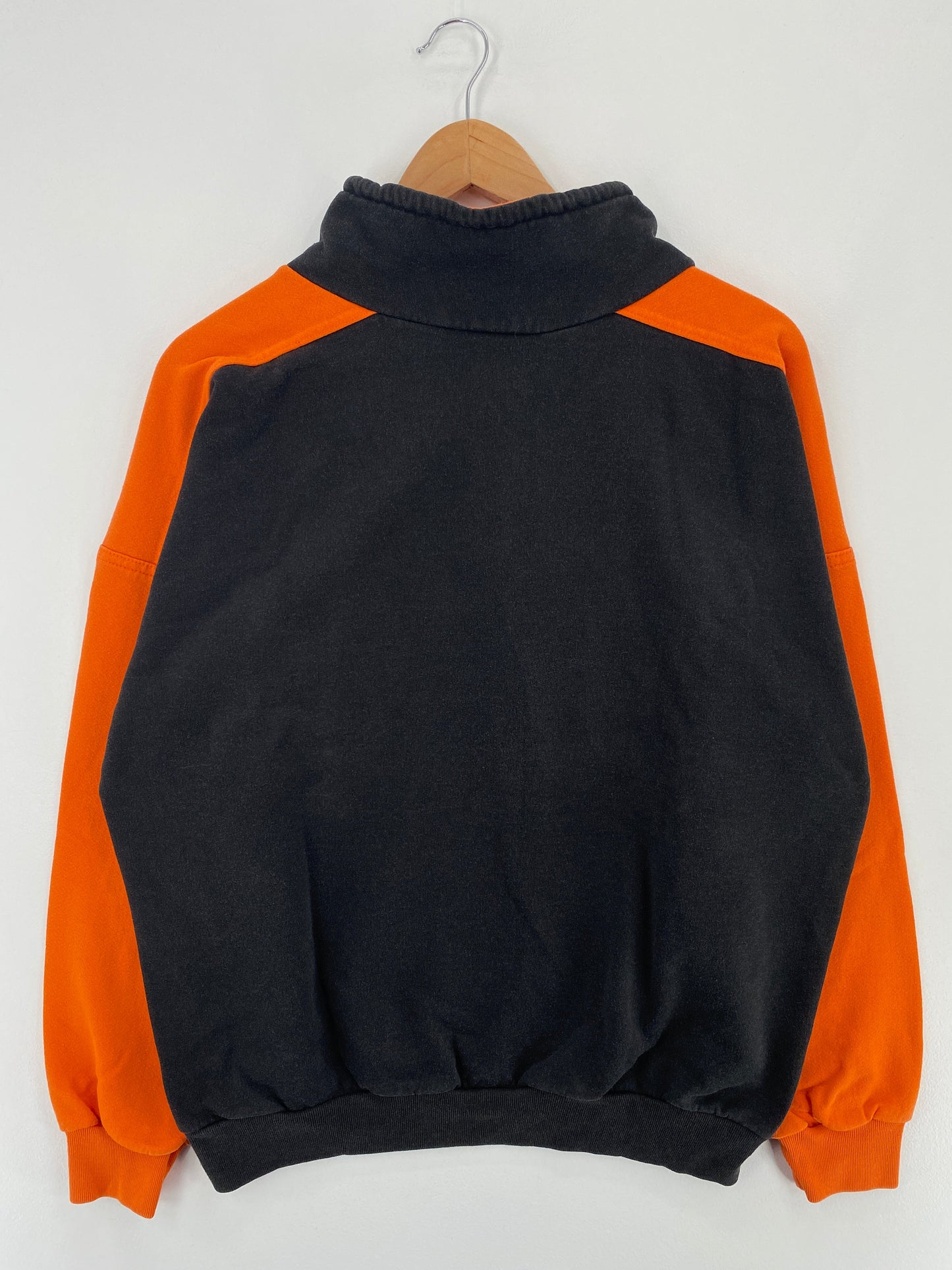 90's PHILADELPHIA FLYERS Made in USA Size No Tag (Approx.L-XL) NHL Half Zip Sweat-Shirt / F2181S
