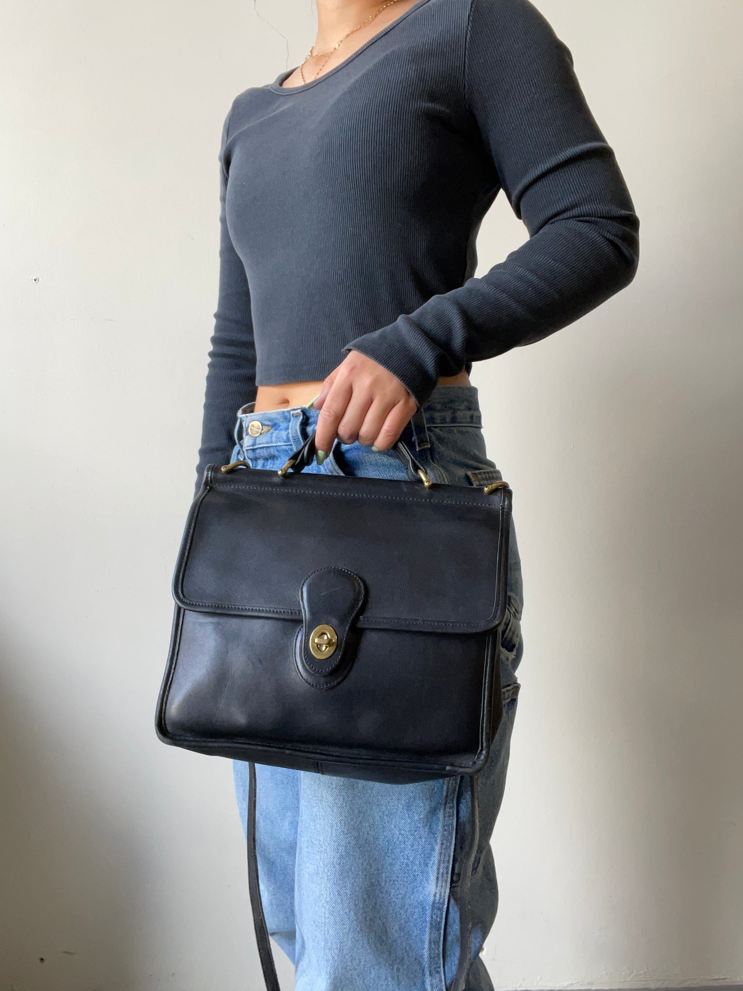 Vintage COACH Cowhide Bag / A0409BG