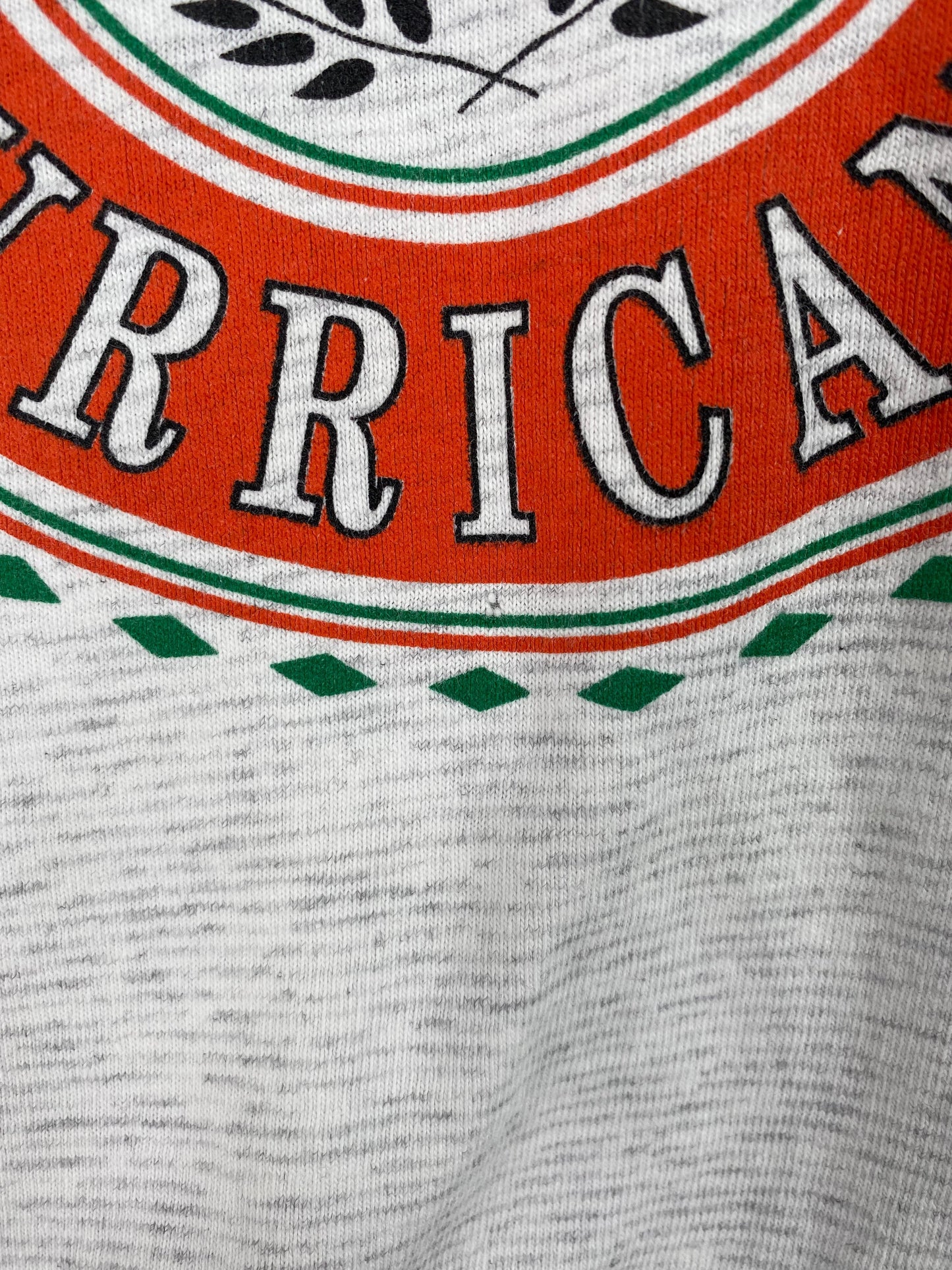 90's MIAMI HURRICANES Made in USA Size XL Vintage College T-shirt / G2563T