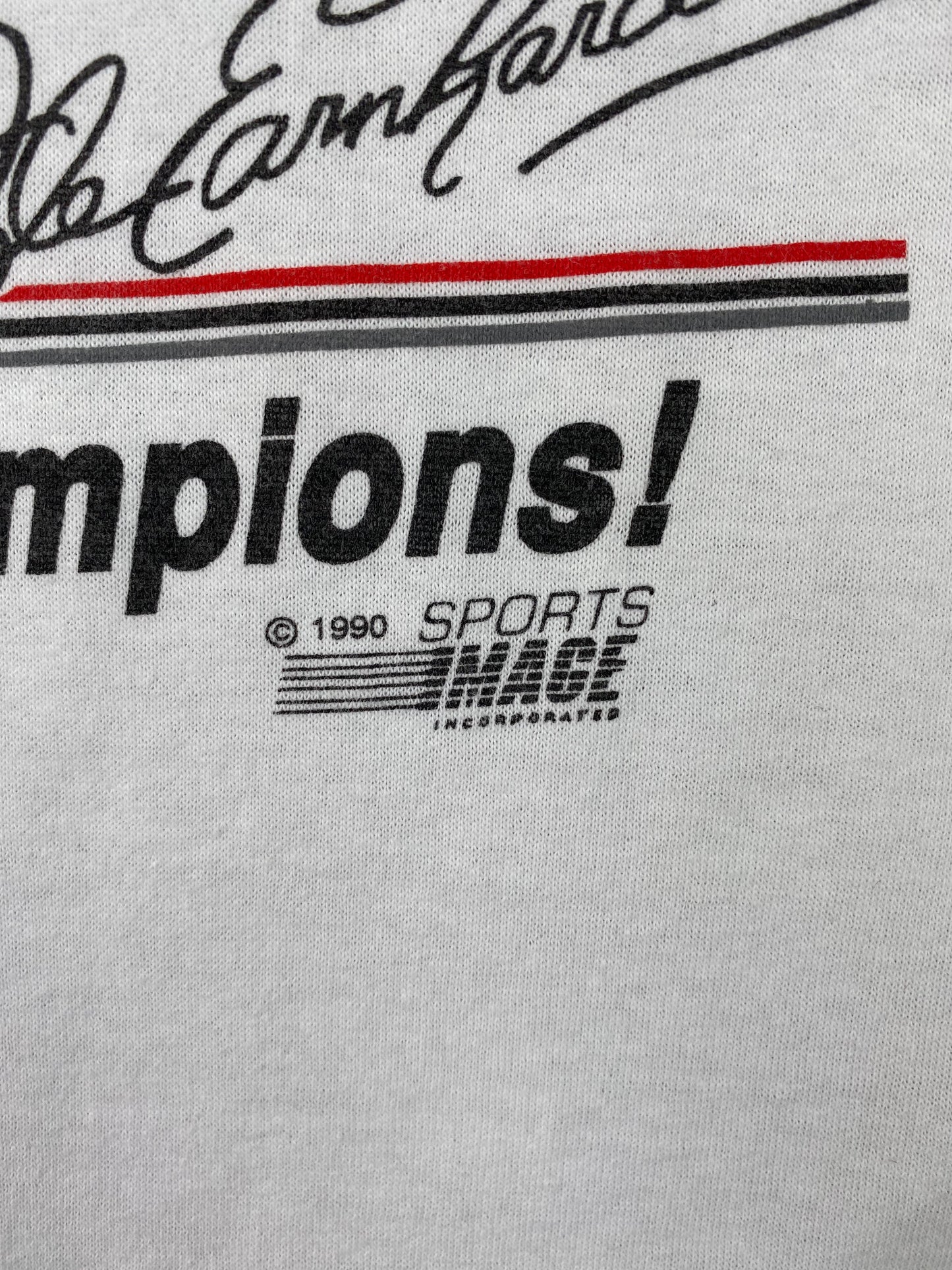 1990 DALE EARNHARDT x MAC TOOLS Size XL Vintage Racing T-Shirt / F128T