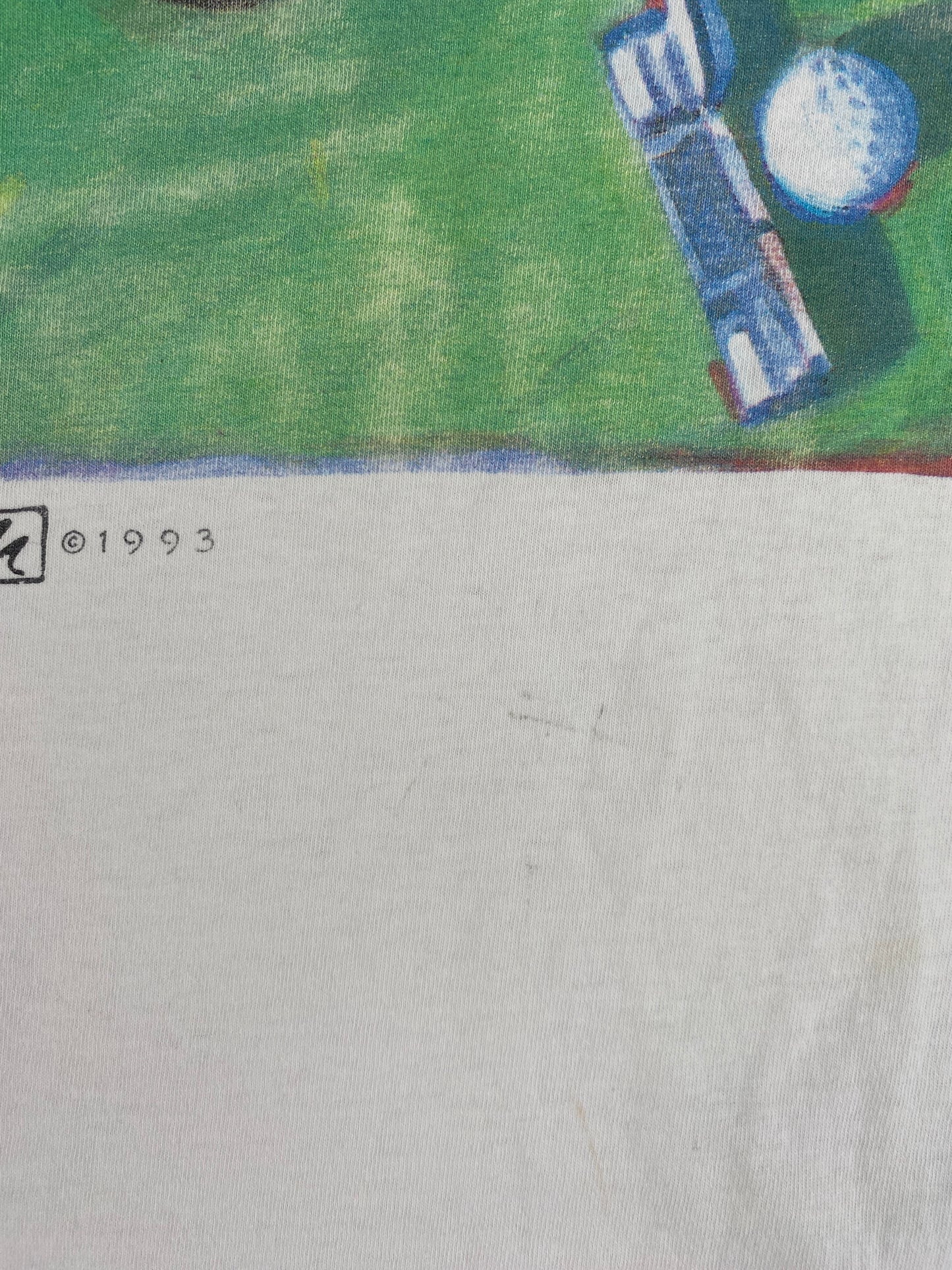 1993 GOLF Size No Tag (Approx.XL) Vintage T-shirt / E9313T