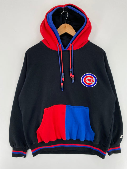 90’s STARTER x CHICAGO CUBS Size L MLB Double Hoodie Sweat-shirt / E9330S