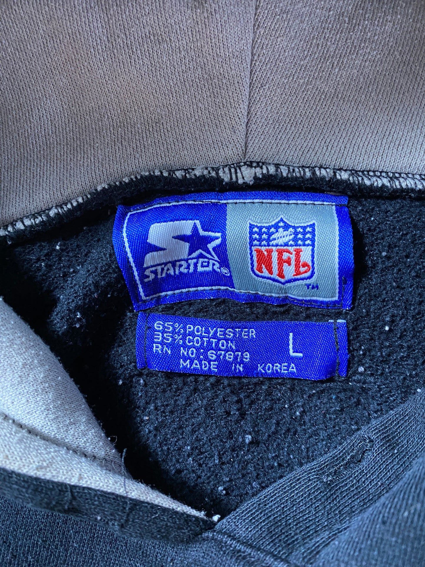 90’s STARTER x RAIDERS Size L NFL Hoodie Sweat-shirt / F6175S