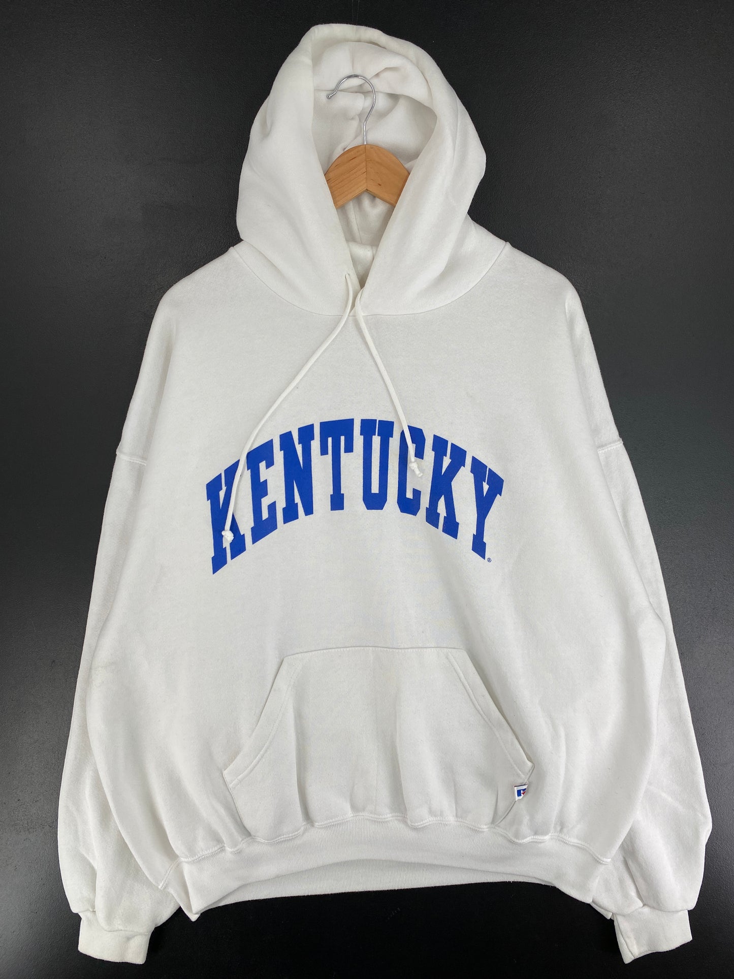 90’s RUSSELL x KENTUCKY Size No Tag (Approx.XL) Hoodie College Sweat shirt / E9346S