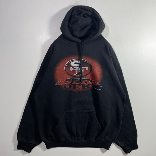 (XL) 90's SAN FRANCISCO 49ERS Vintage NFL Hoodie Sweatshirt / A0467S