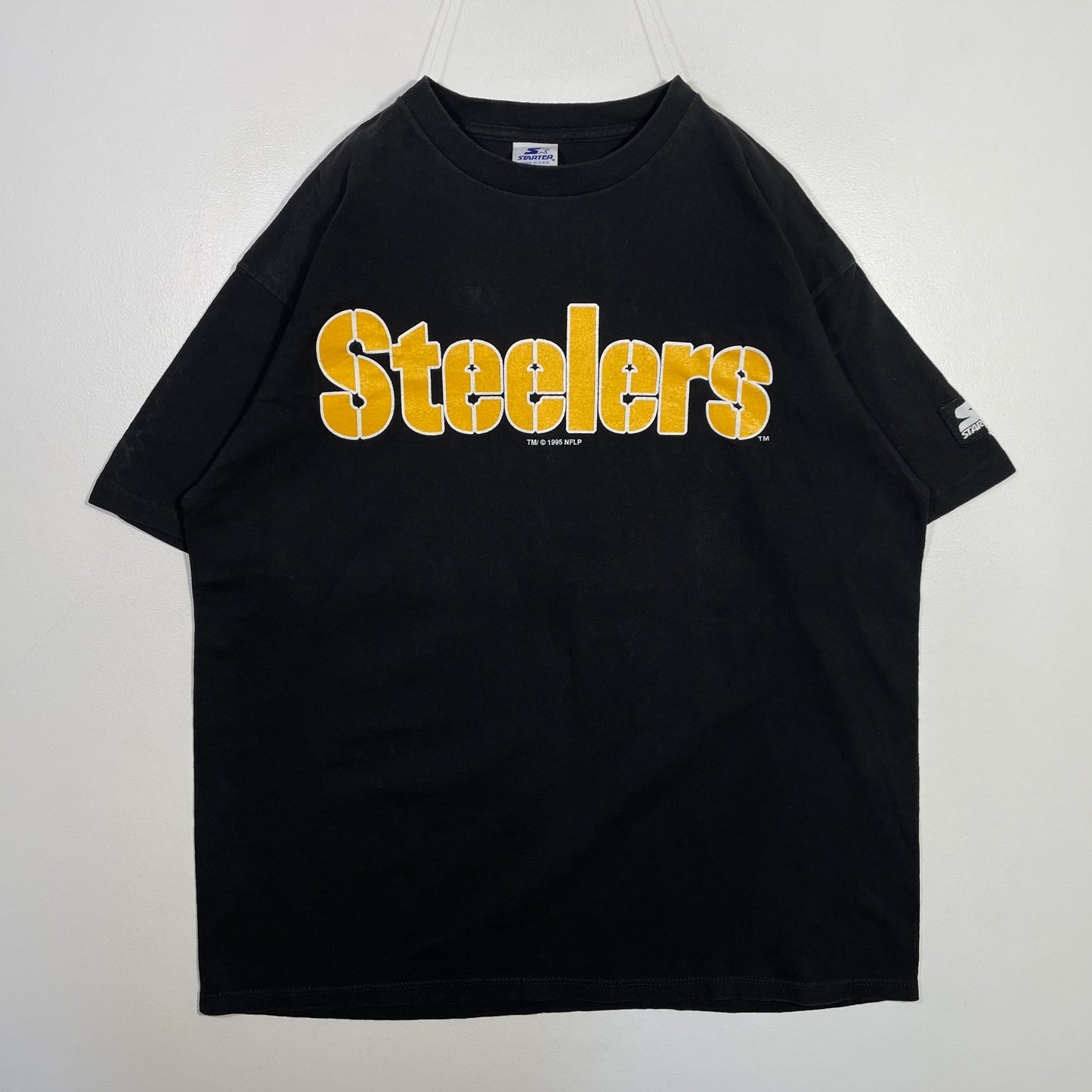 (L) 90's STARTER x PITTSBURGH STEELERS Vintage NFL T-Shirt / A0573T