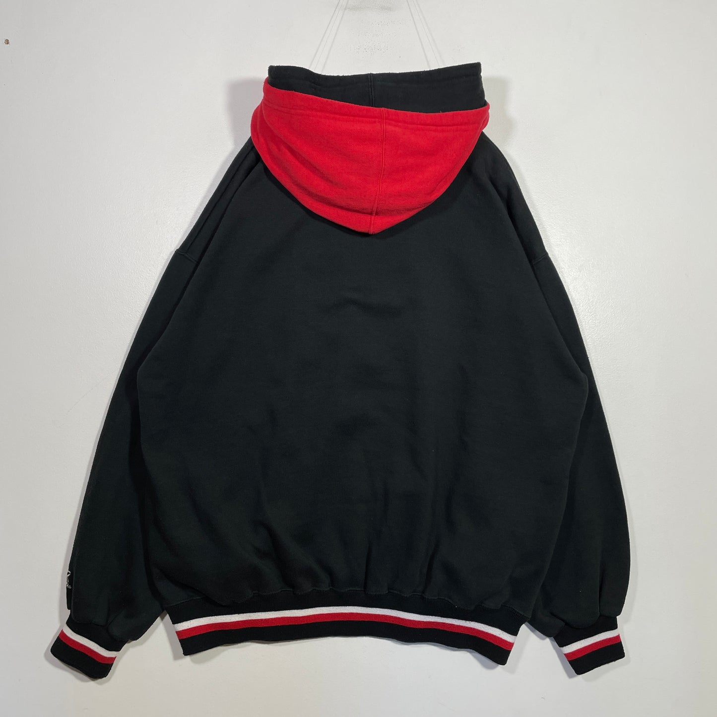 (XL) 90’s STARTER x CHICAGO BLACKHAWKS Vintage NHL Double Hoodie Sweatshirt / A0579S