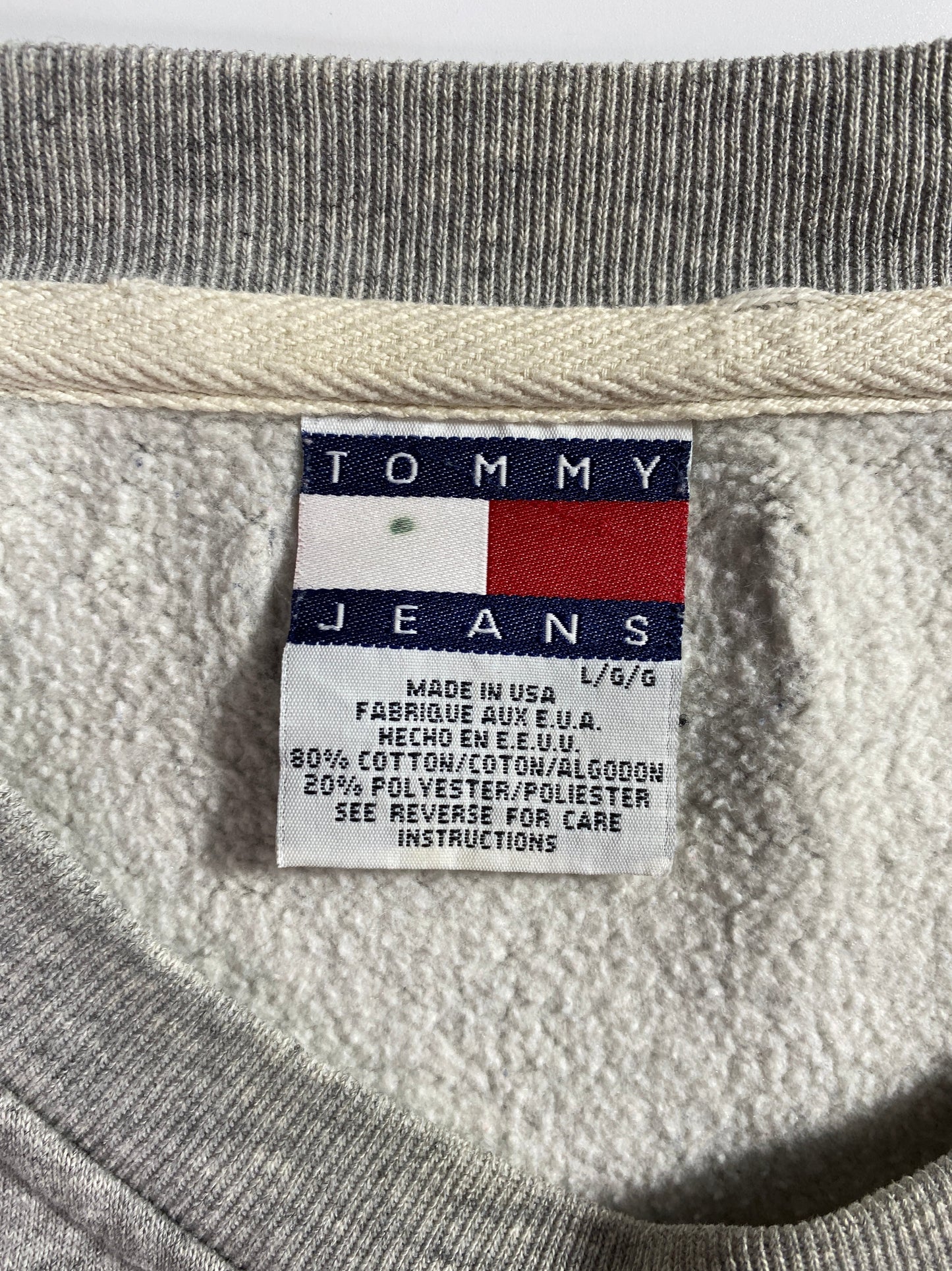 90’s TOMMY HILFIGER Made in USA Size L Vintage Sweat-Shirt / E9442S