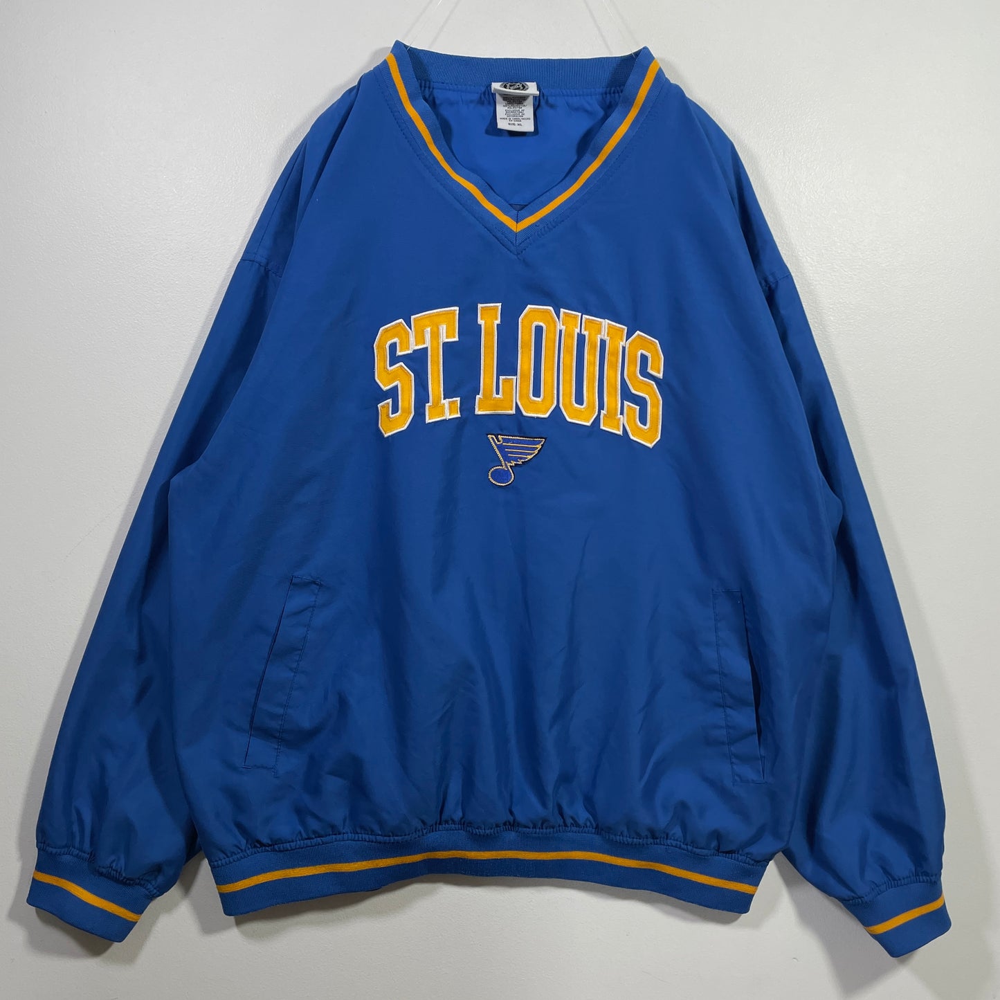 (XL) ST. LOUIS BLUES Vintage NHL Nylon Jacket / A0833N