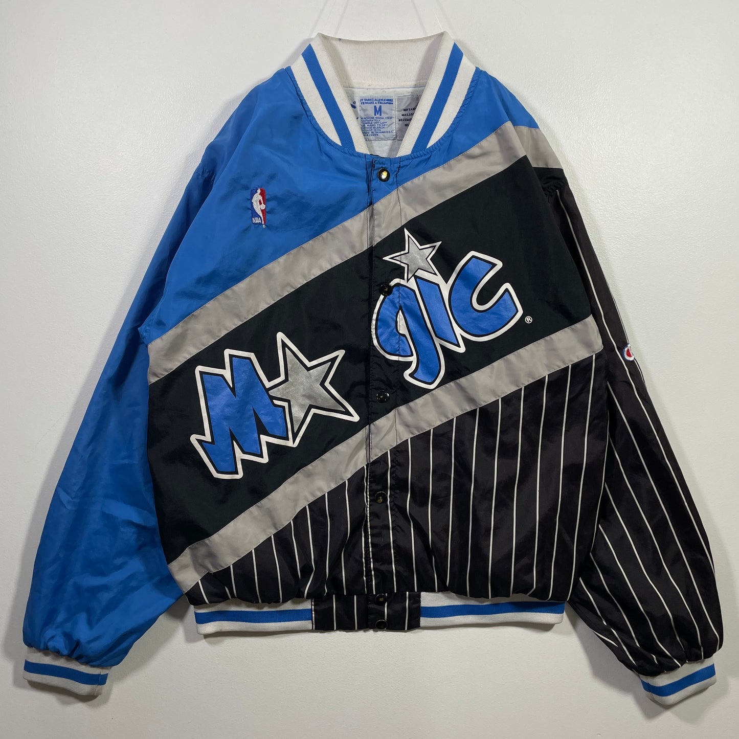 (M) CHAMPION x ORLAND MAGIC Vintage NBA Nylon Jacket / A0834N