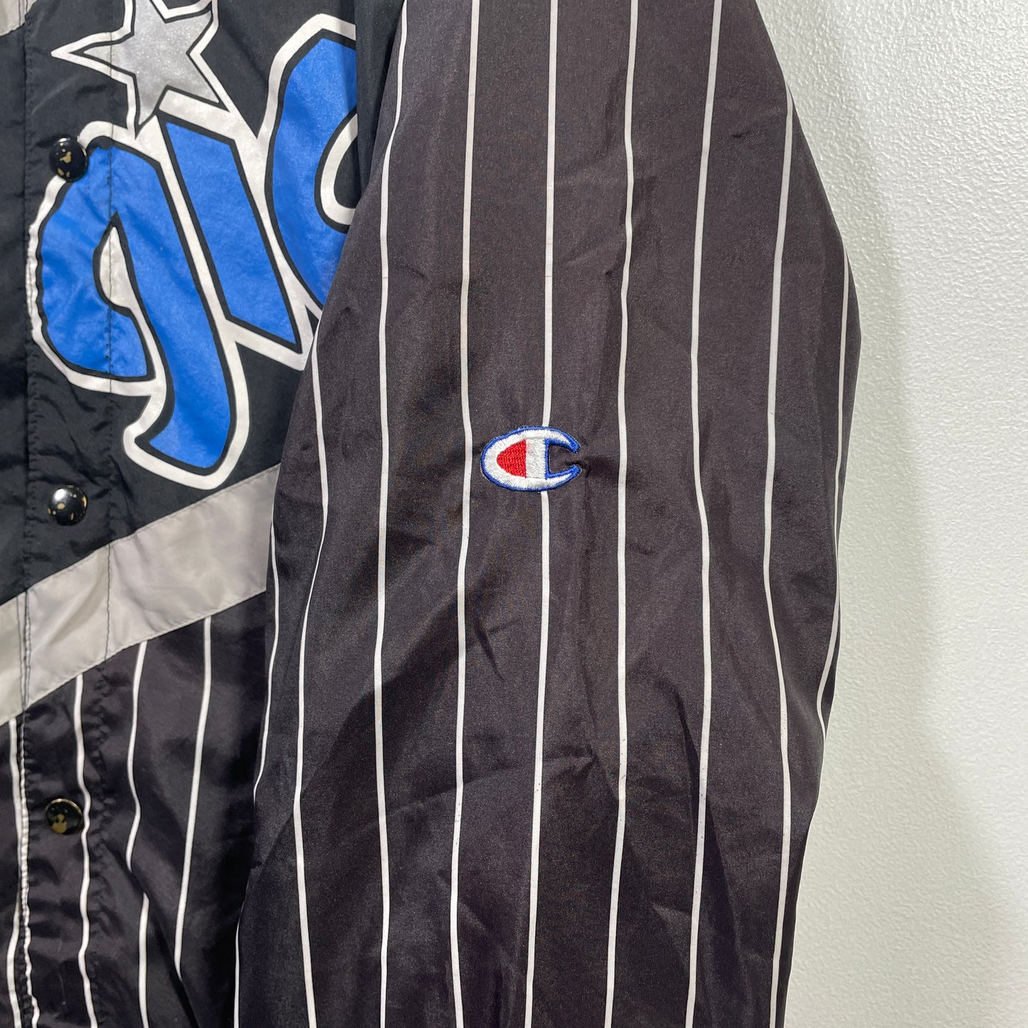 (M) CHAMPION x ORLAND MAGIC Vintage NBA Nylon Jacket / A0834N