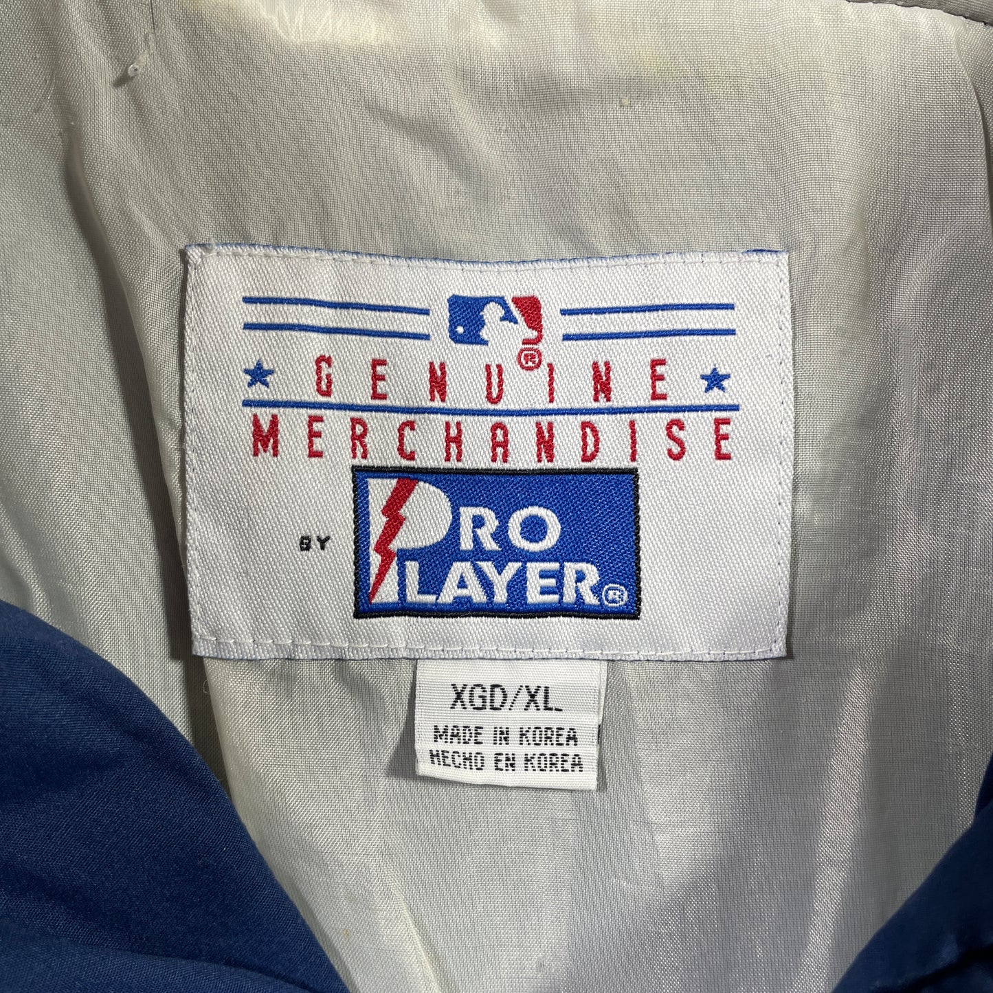(XL) PRO PLAYER x NEW YORK YANKEES Vintage MLB Nylon Jacket / A0838N