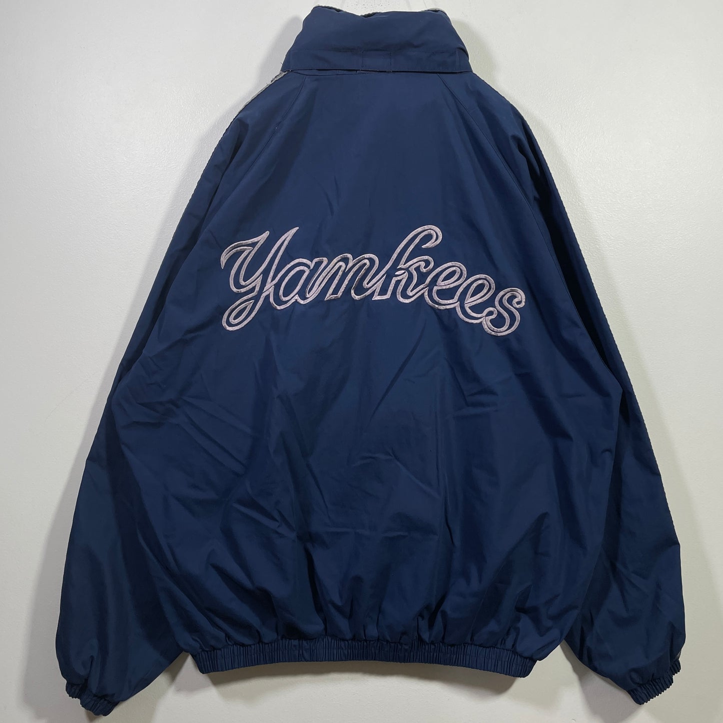 (XL) PRO PLAYER x NEW YORK YANKEES Vintage MLB Nylon Jacket / A0838N