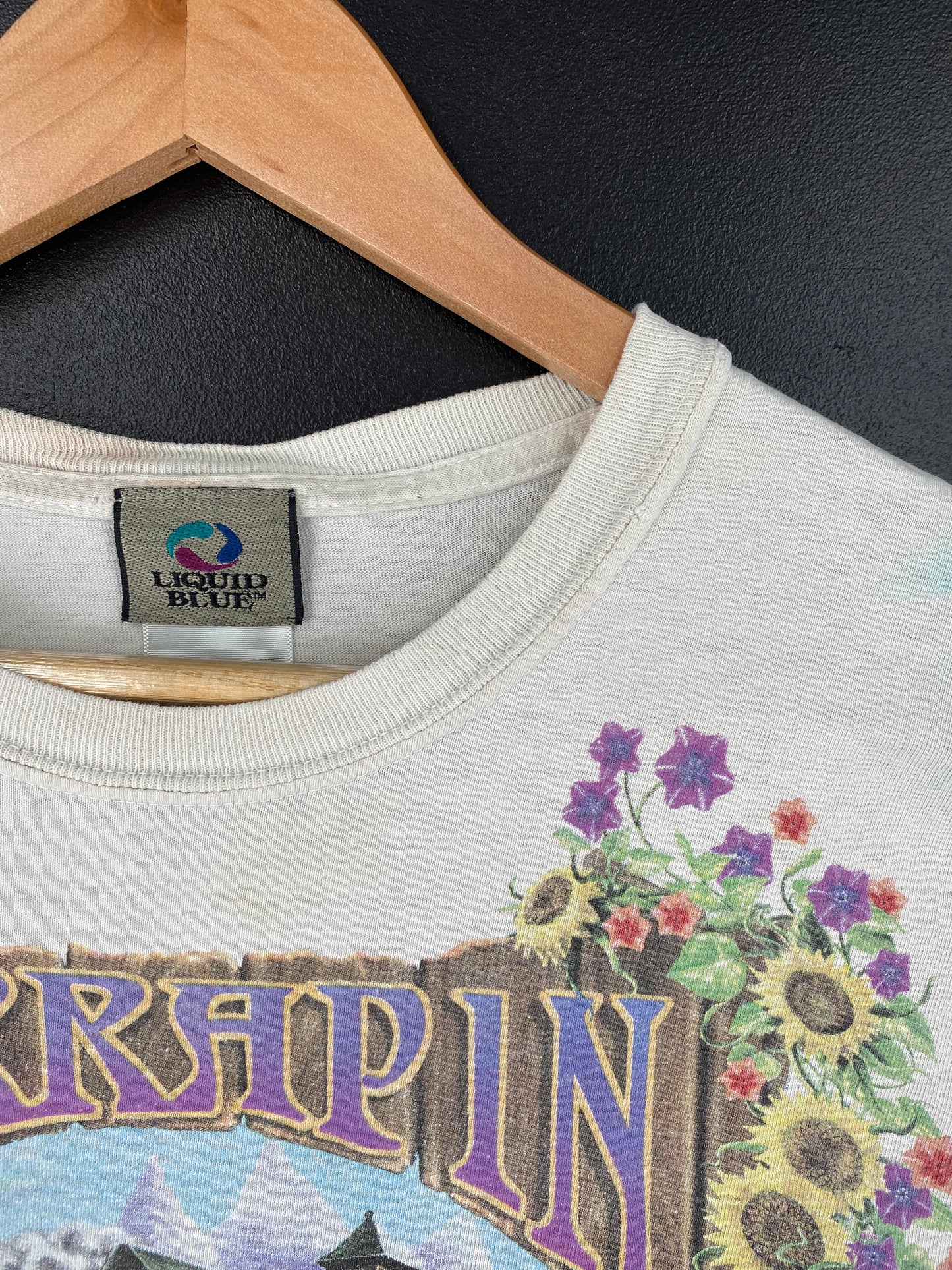 Vintage LIQUID BLUE x GRATEFUL DEAD Size M Music T-Shirt / F2927T