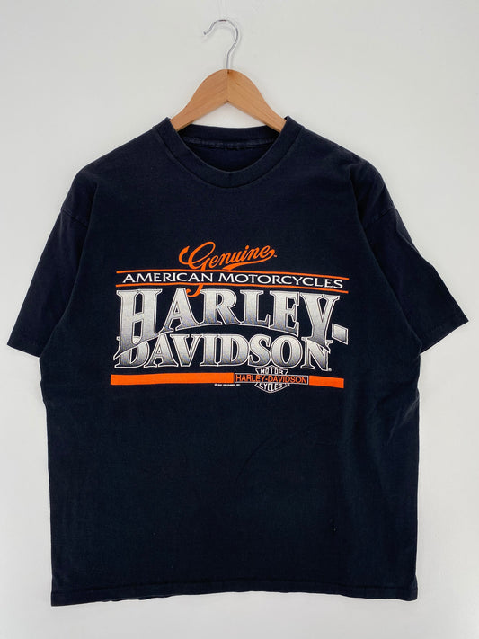 1991 HARLEY DAVIDSON Size No Tag (Approx.XL) Vintage T-Shirt / E8940T