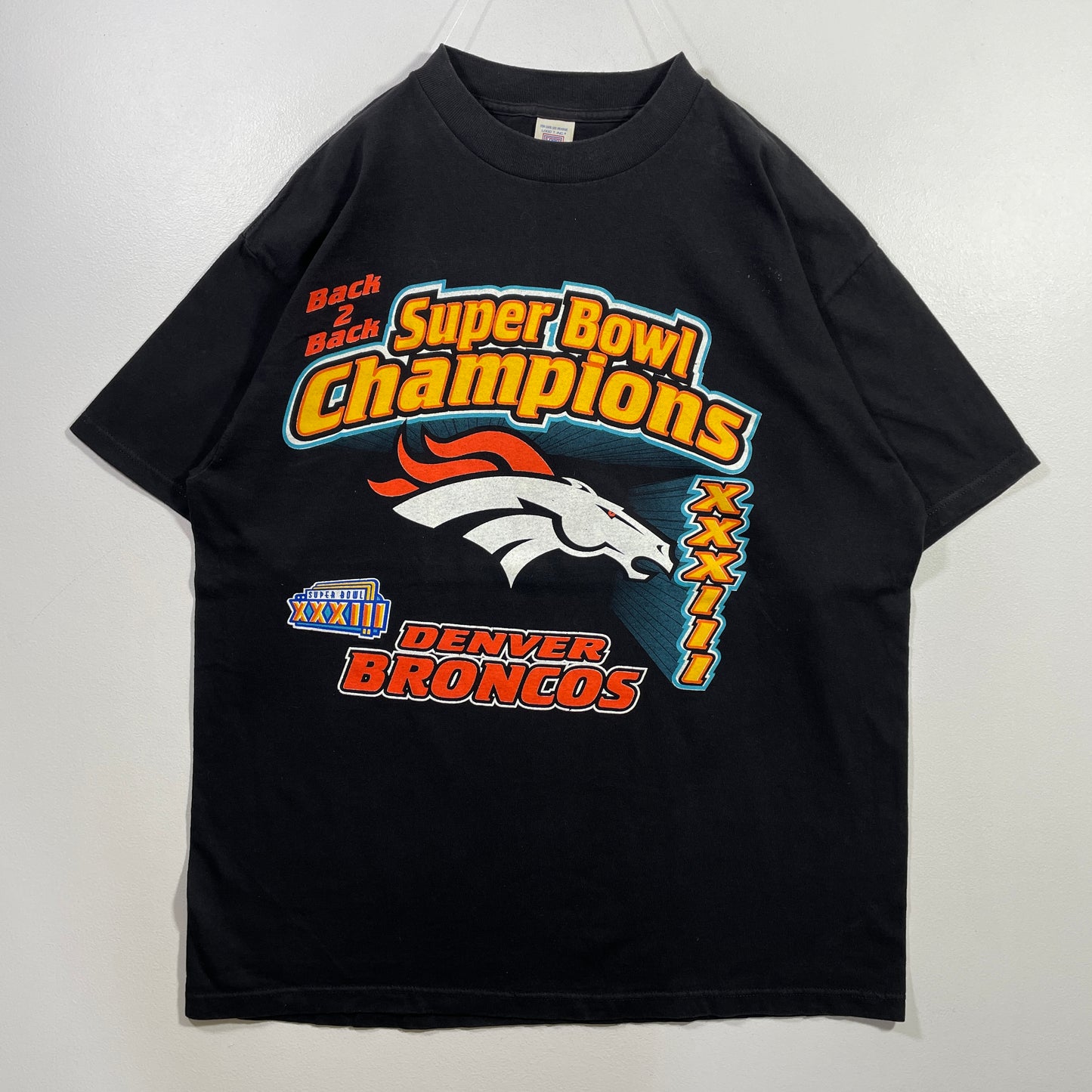 (XL) 90's DENVER BRONCOS Vintage NFL T-Shirt / A0919T