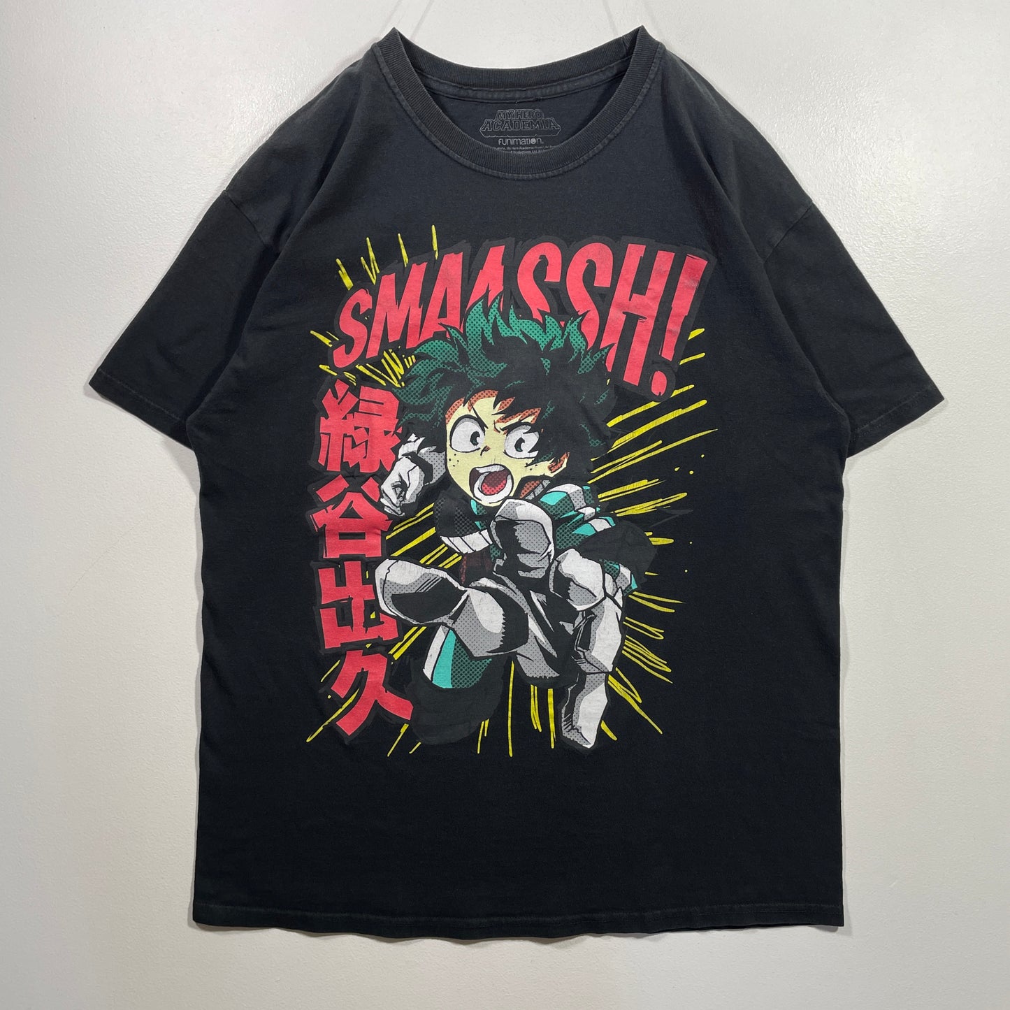 (L) MY HERO ACADEMIA IZUKU Vintage T-Shirt / A0949T