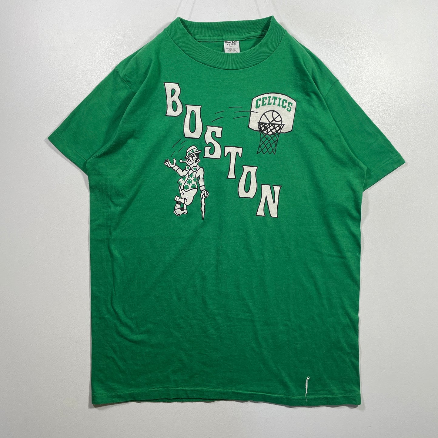 (XL) 80’s BOSTON CELTICS Vintage NBA T-Shirt / A0946T