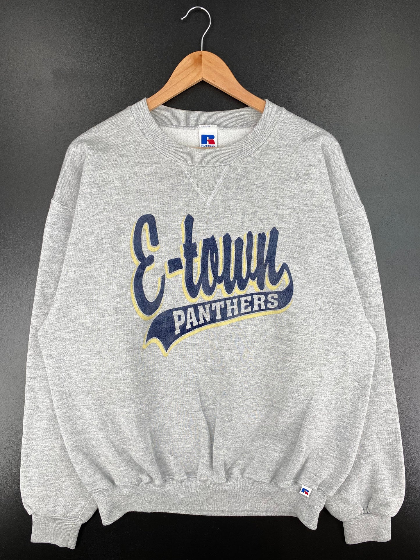.90’s RUSSELL x E TOWN PANTHERS Size L College Sweat-shirt / F3563S
