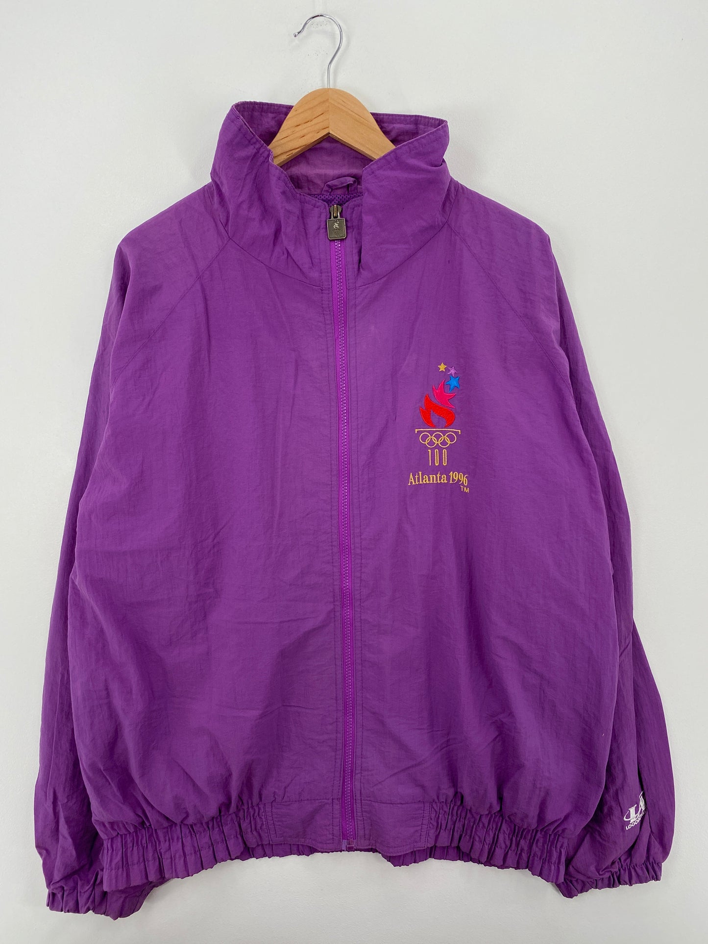 1996 ATLANTA OLYMPIC Size XL Vintage Nylon Jacket / F70N
