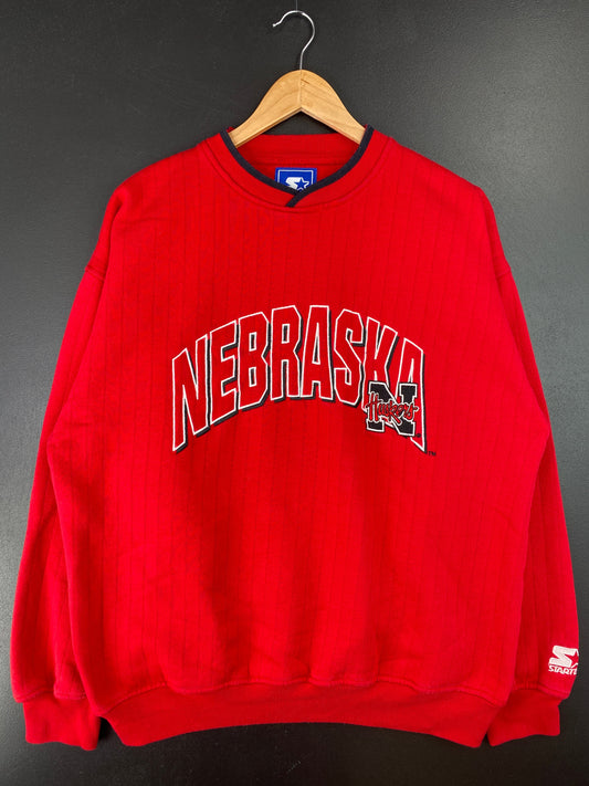 90’s STARTER x NEBRASKA Size L Vintage College Sweat-shirt / E9620S
