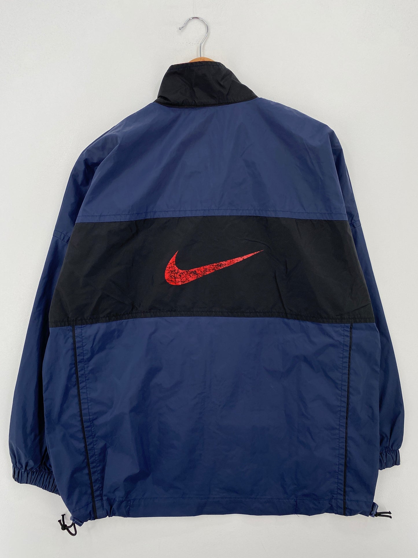 .90’s Kids NIKE MINI SWOOSH Size Kids XL Outerwear-Nylon Jacket / F8397N