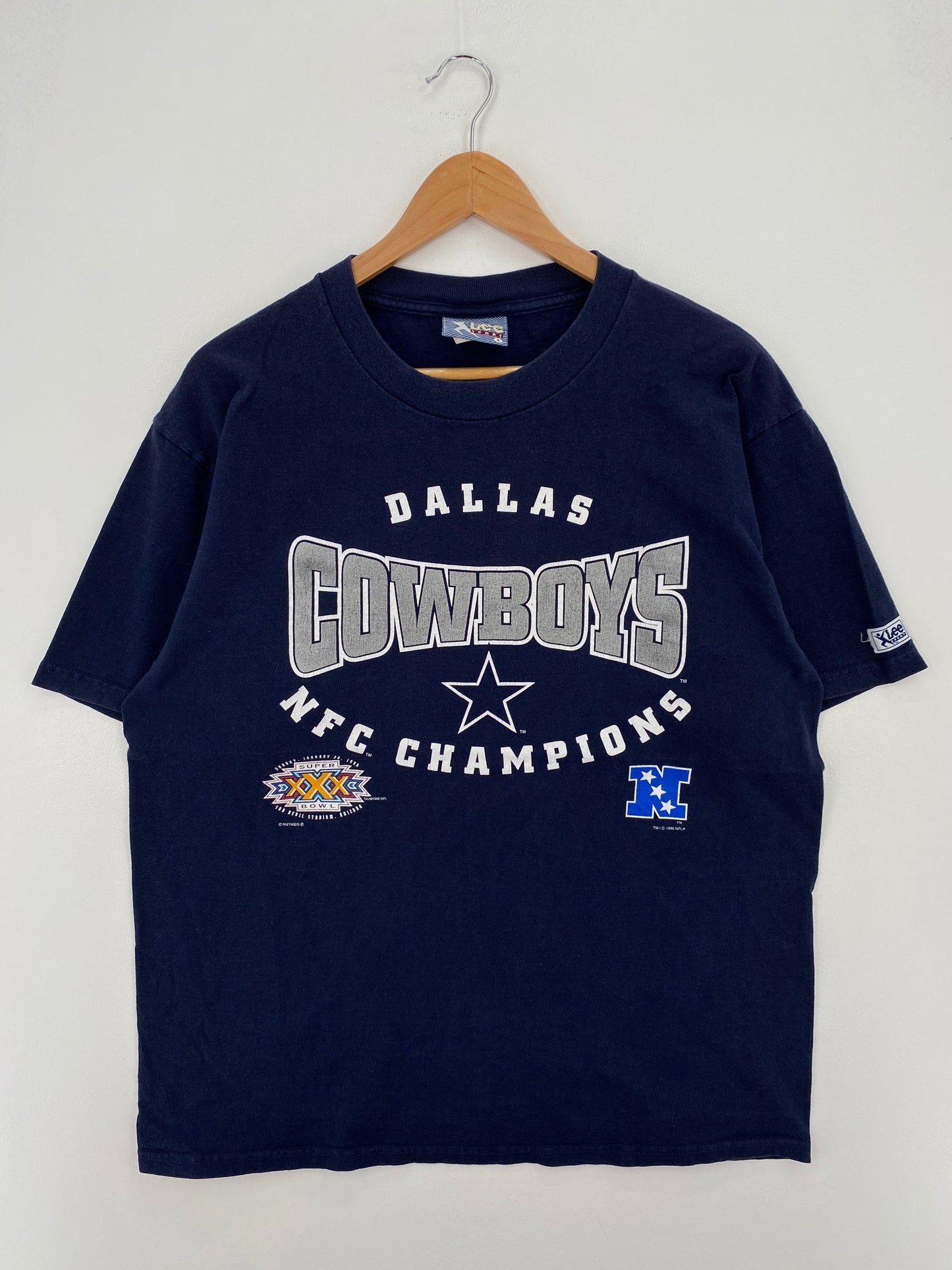 1996 DALLAS COWBOYS Made in USA Size L Vintage NFL T-Shirt / F2201T
