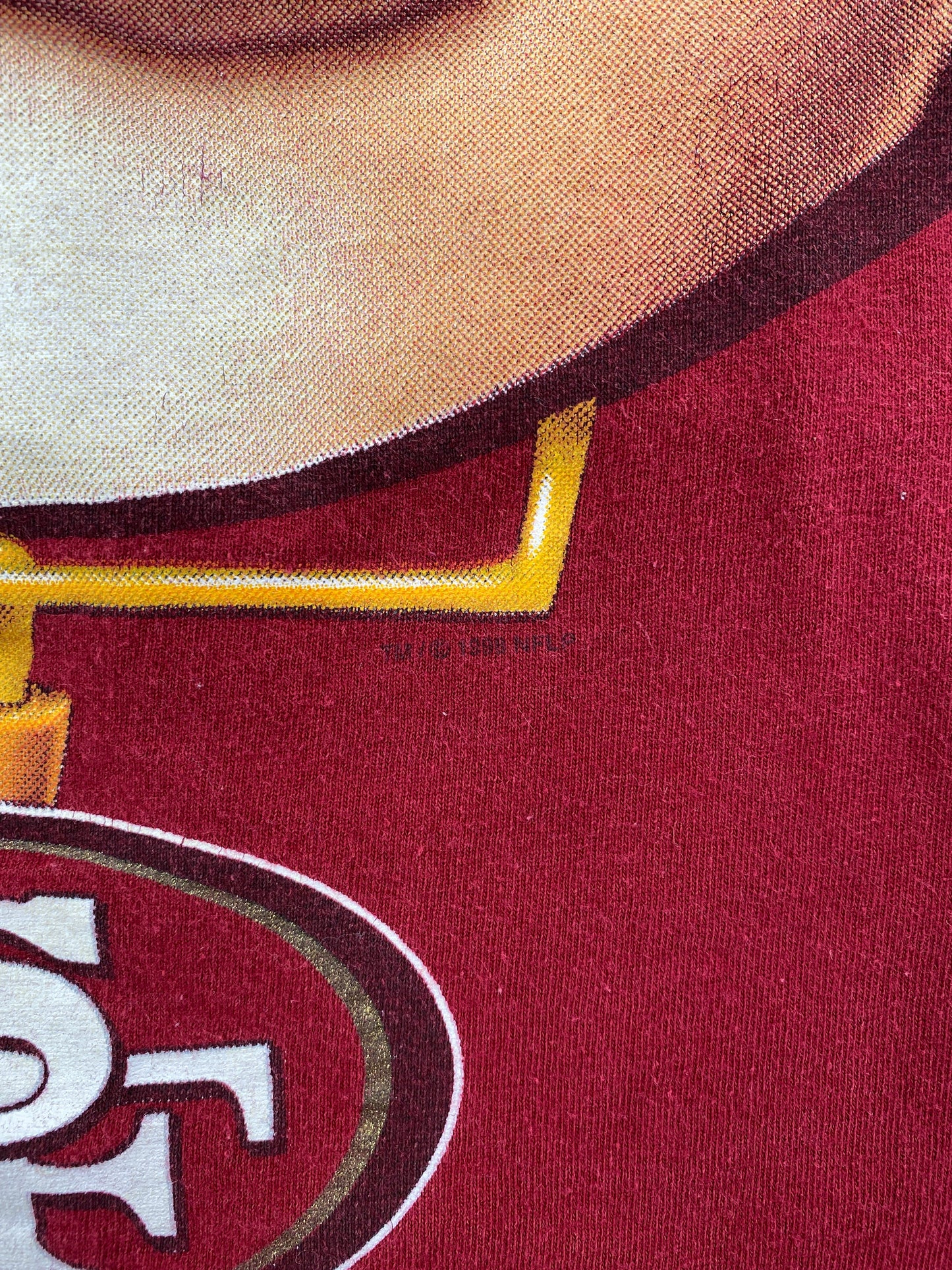 1998 SAN FRANCISCO 49ERS x TAZ Size No Tag (approx.XXL) Vintage NFL T-Shirt / F2198T