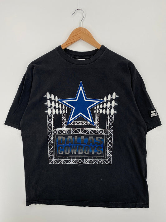 1993 STARTER x DALLAS COWBOYS Made in USA Size L Vintage NFL T-Shirt / E9759T