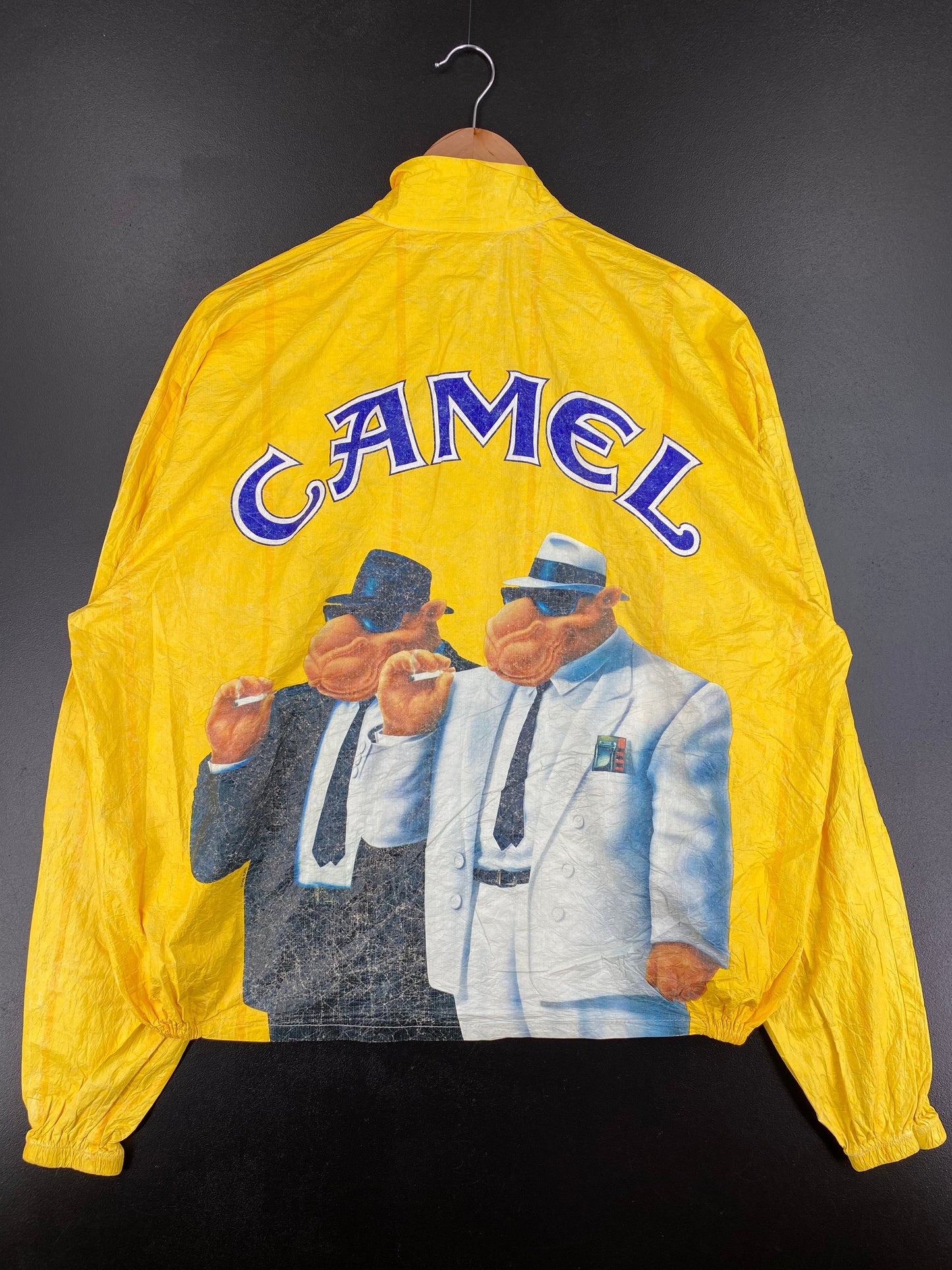 1992 CAMEL Size XL Vintage Paper Nylon Jacket / F1455N