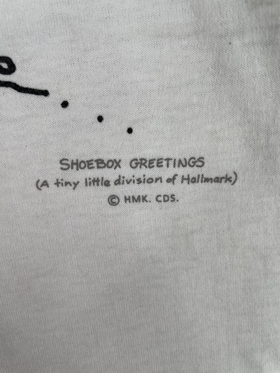 90's SHOEBOX GREETING COW Print Made in USA Size XL Vintage T-shirts / E8019T