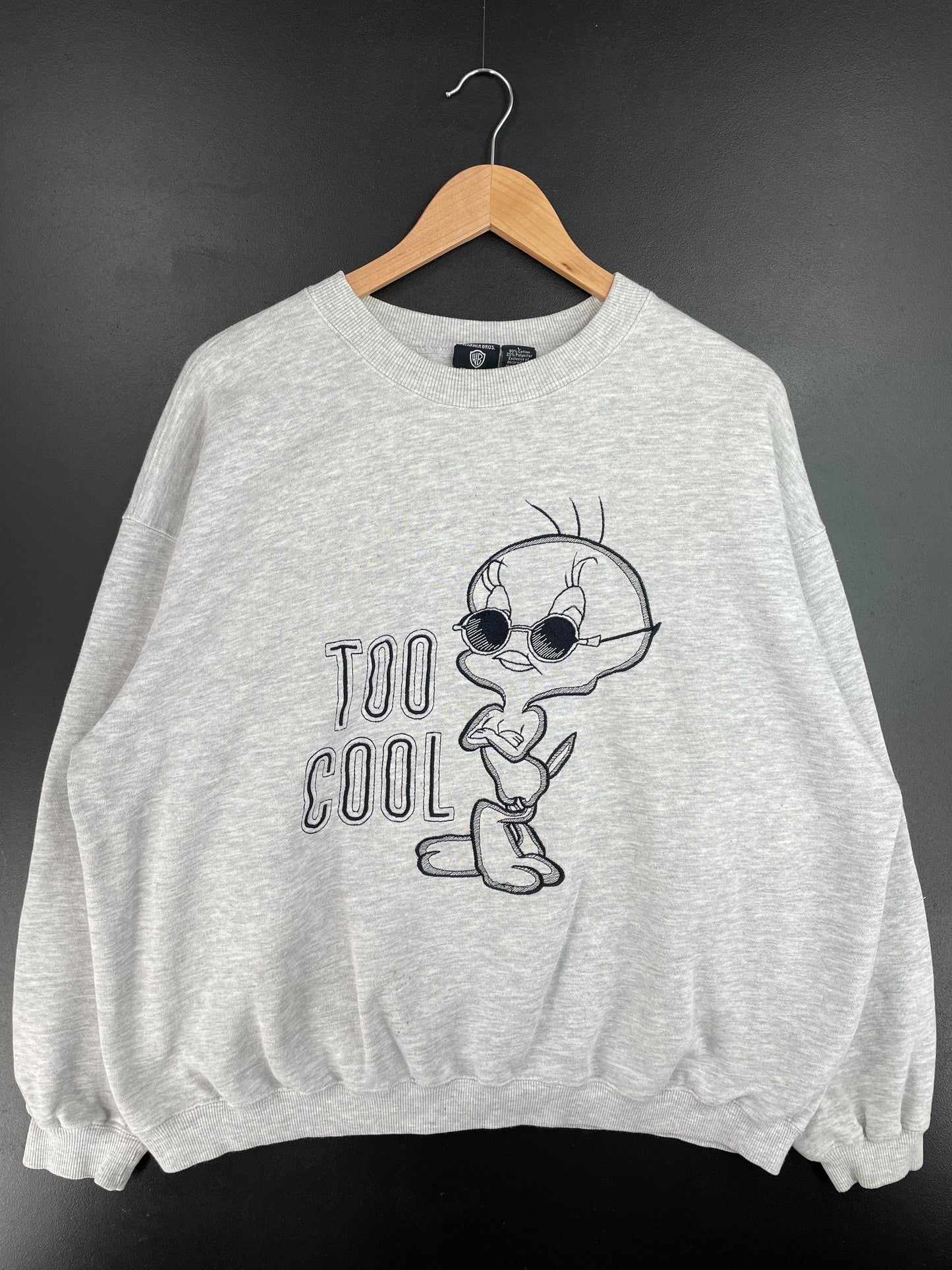1996 LOONEY TUNES TWEETY Size L Vintage Sweat-shirt / F2790S