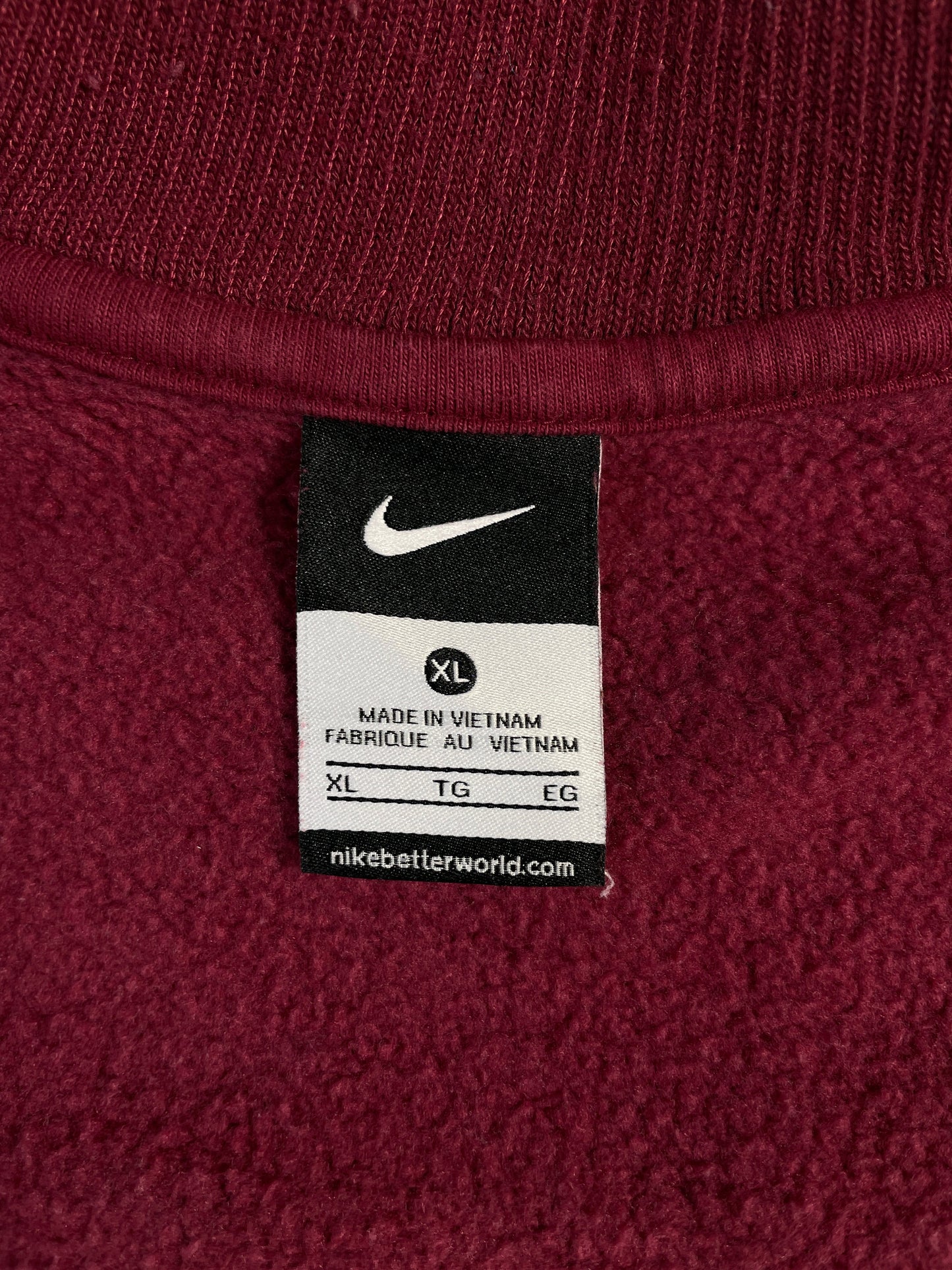 Vintage NIKE MINI SWOOSH Size XL Half Zip-up Sweat-shirt / G7103S