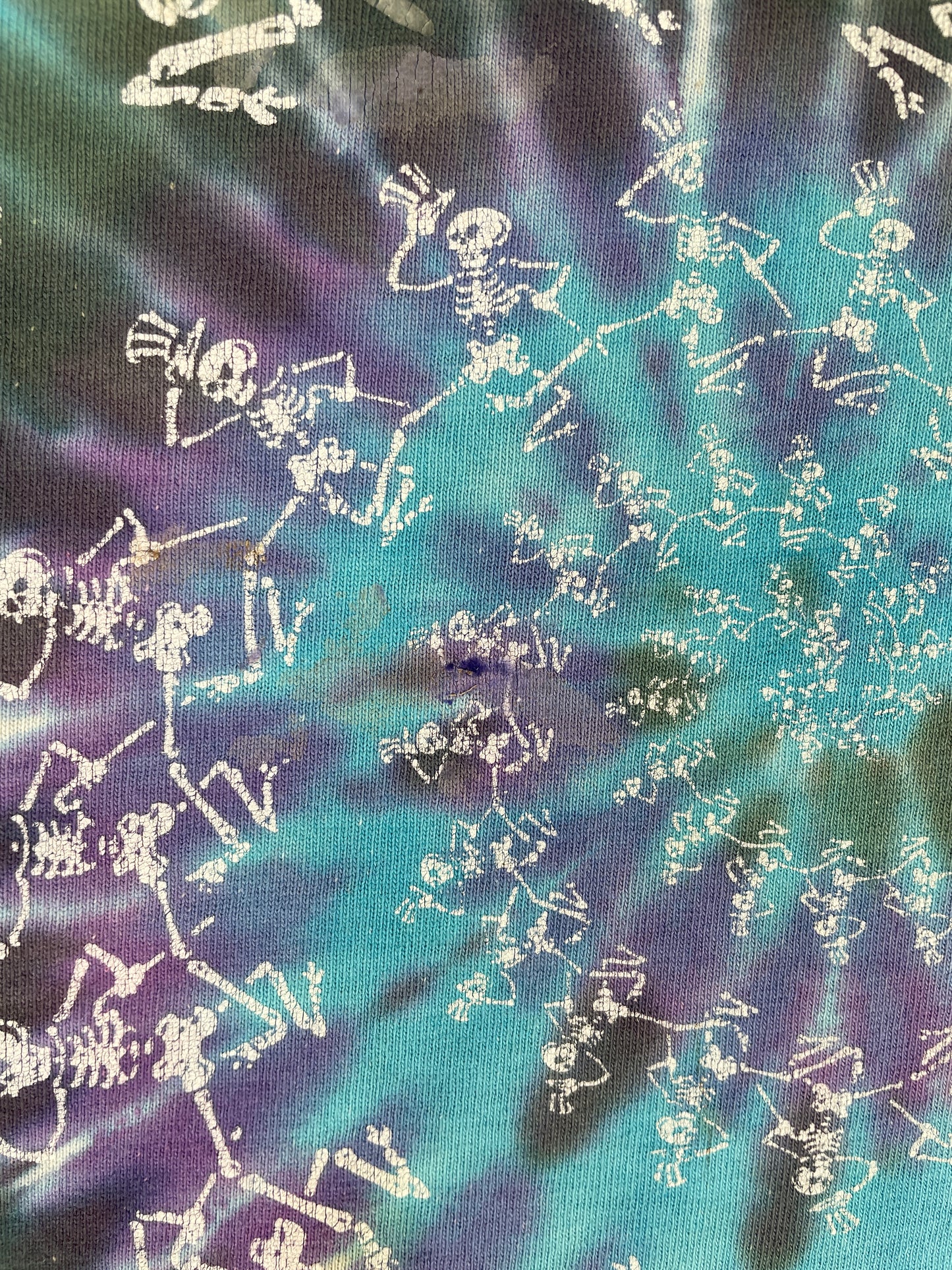 .90's LIQUID BLUE SKELETON Made in USA Size XL Music T-shirt / E6921T
