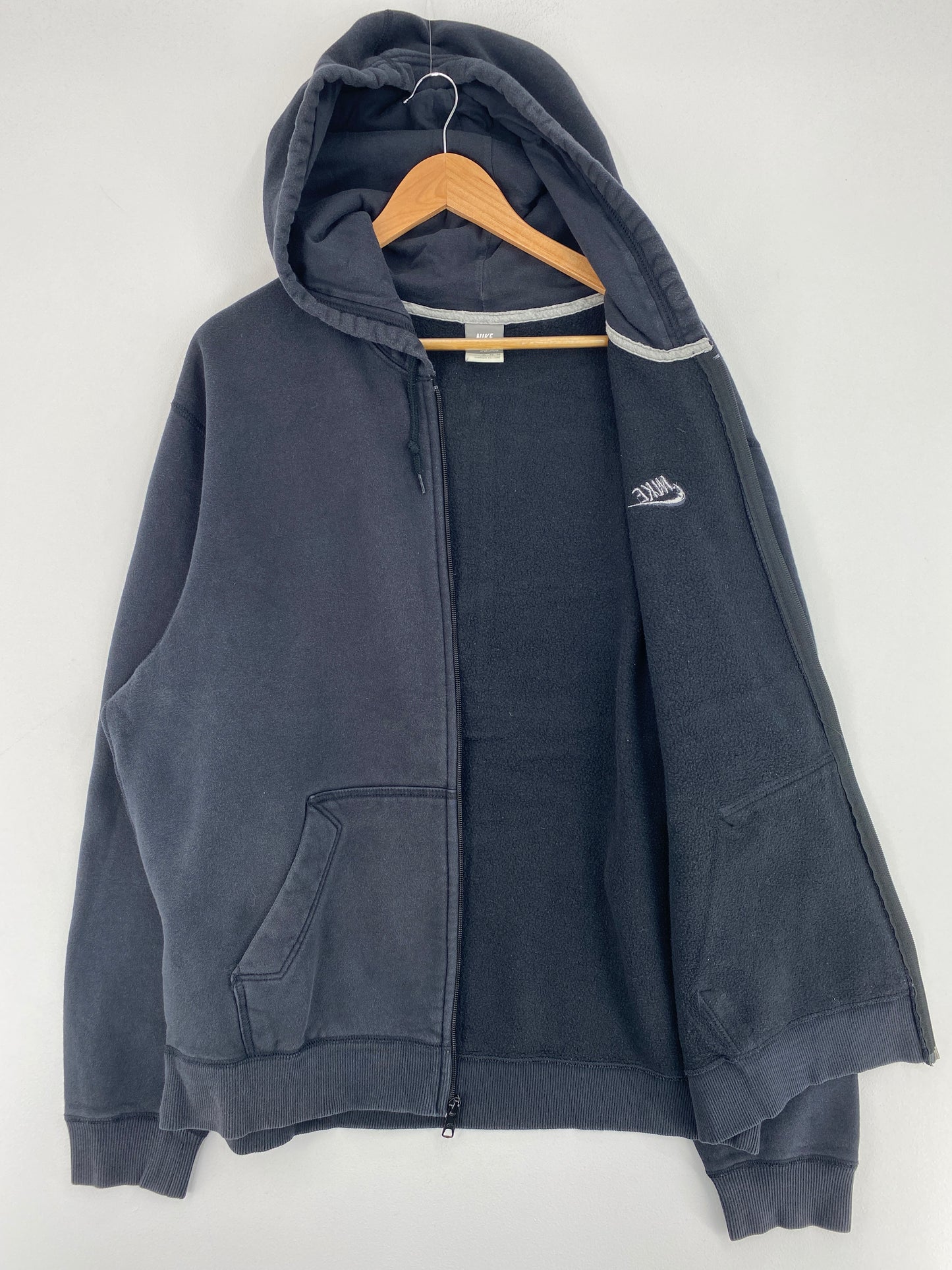 00' NIKE Size XL Vintage Zip Up Hoodie Sweat-Shirt / E9265S