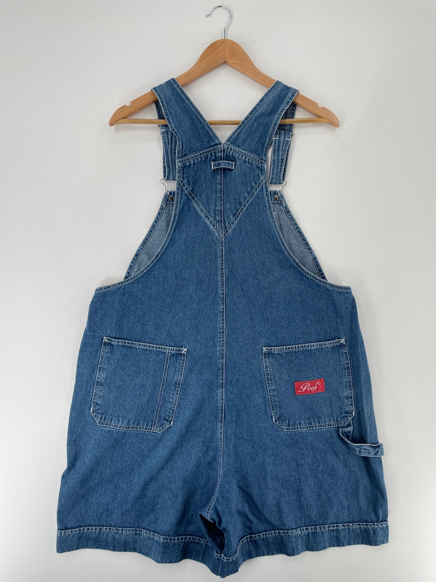 Vintage DISNEY WINNIE THE POOH Size Ladies.18W(XL) Denim Overall / E7844P