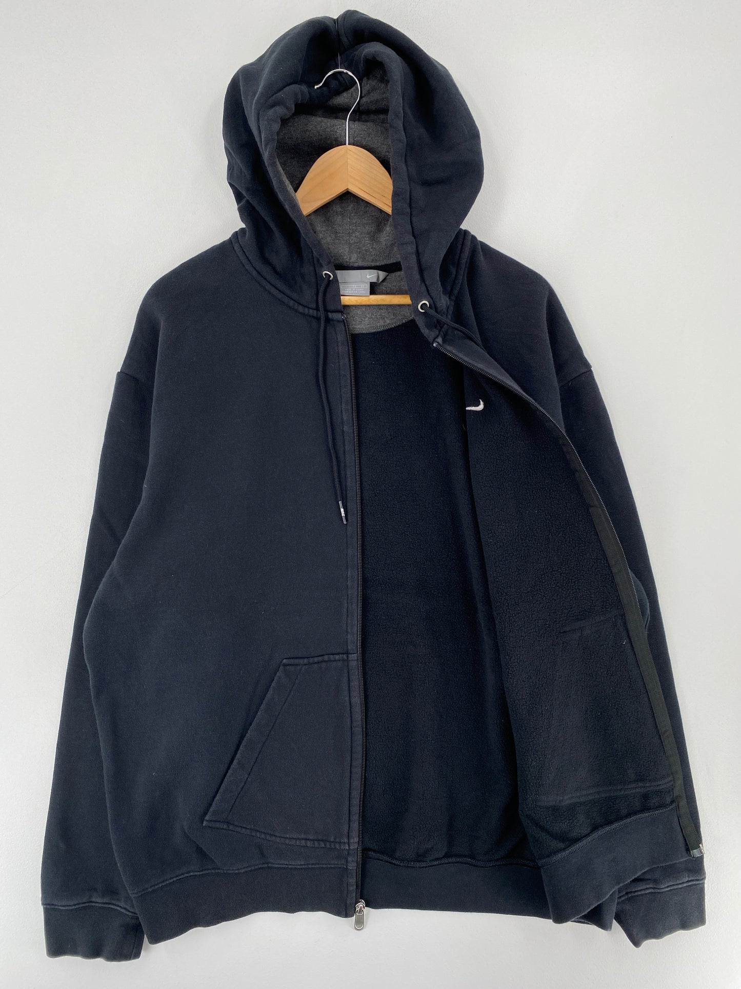 00’ NIKE MINI SWOOSH Size XL Vintage Zip Up Hoodie Sweat-shirt / E6995S