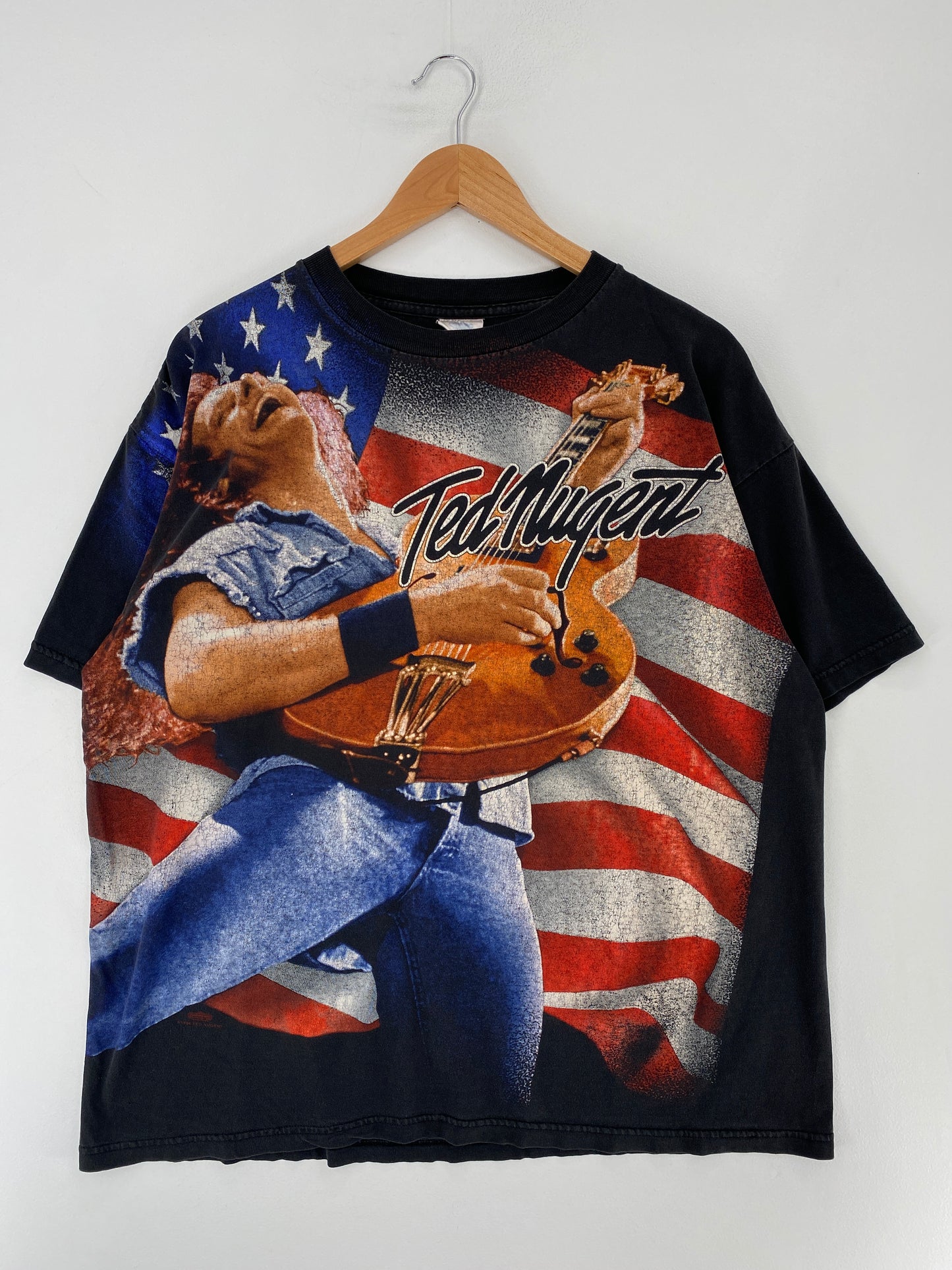 .90’s TED NUGENT Size XL Vintage T-Shirt / E8736T