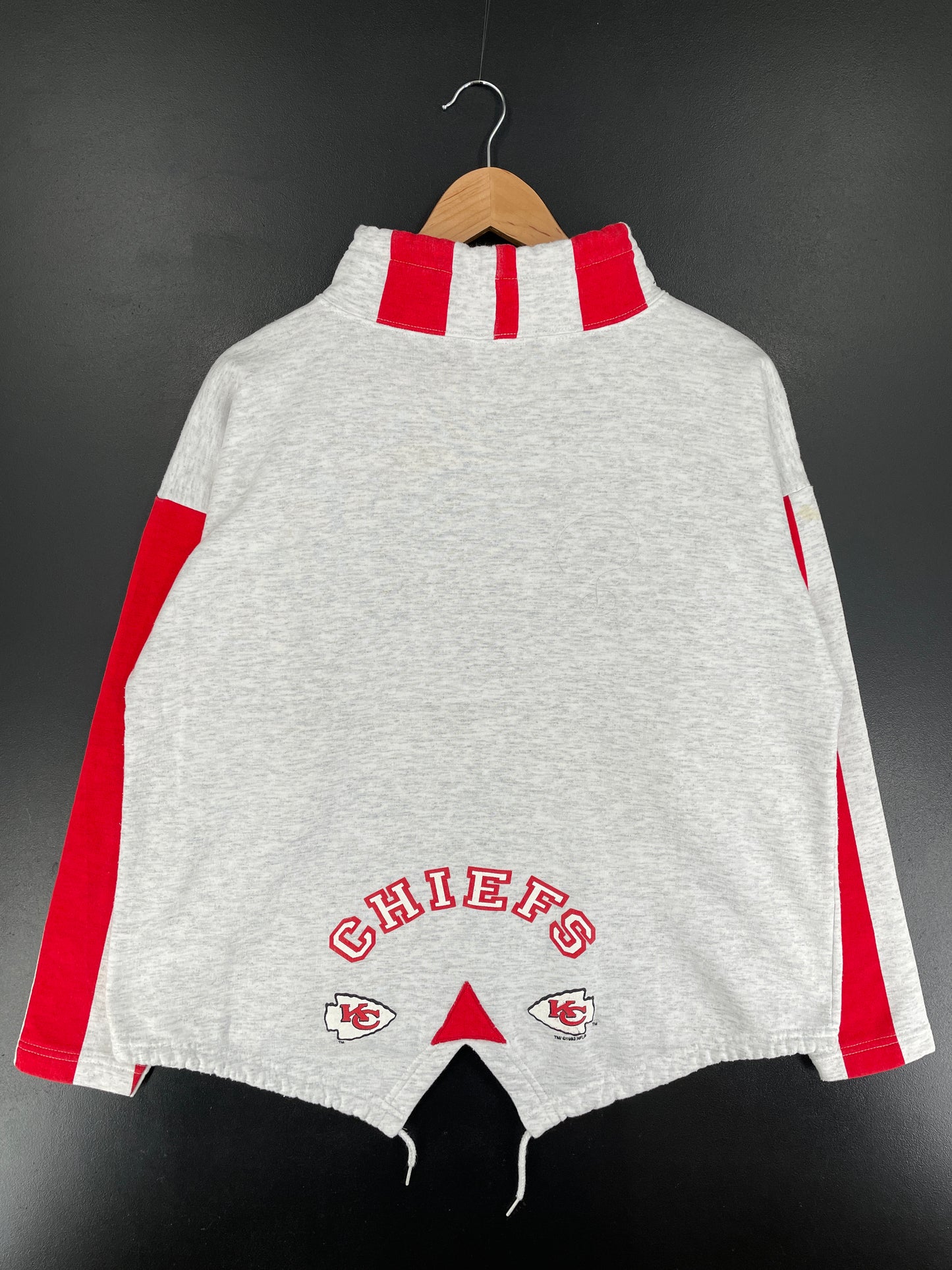 1993 KANSAS CITY CHIEFS Size L-XL Vintage NFL Sweat-Shirt / F869S