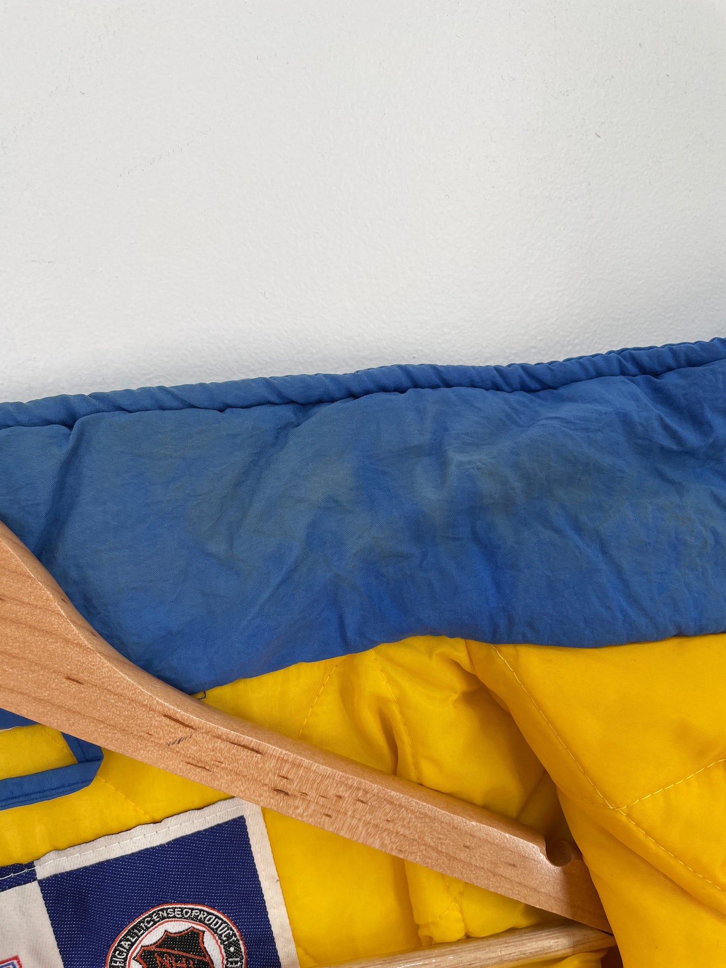 90’s ST. LOUIS BLUES Size XL NFL Padded Nylon Jacket / F4726J