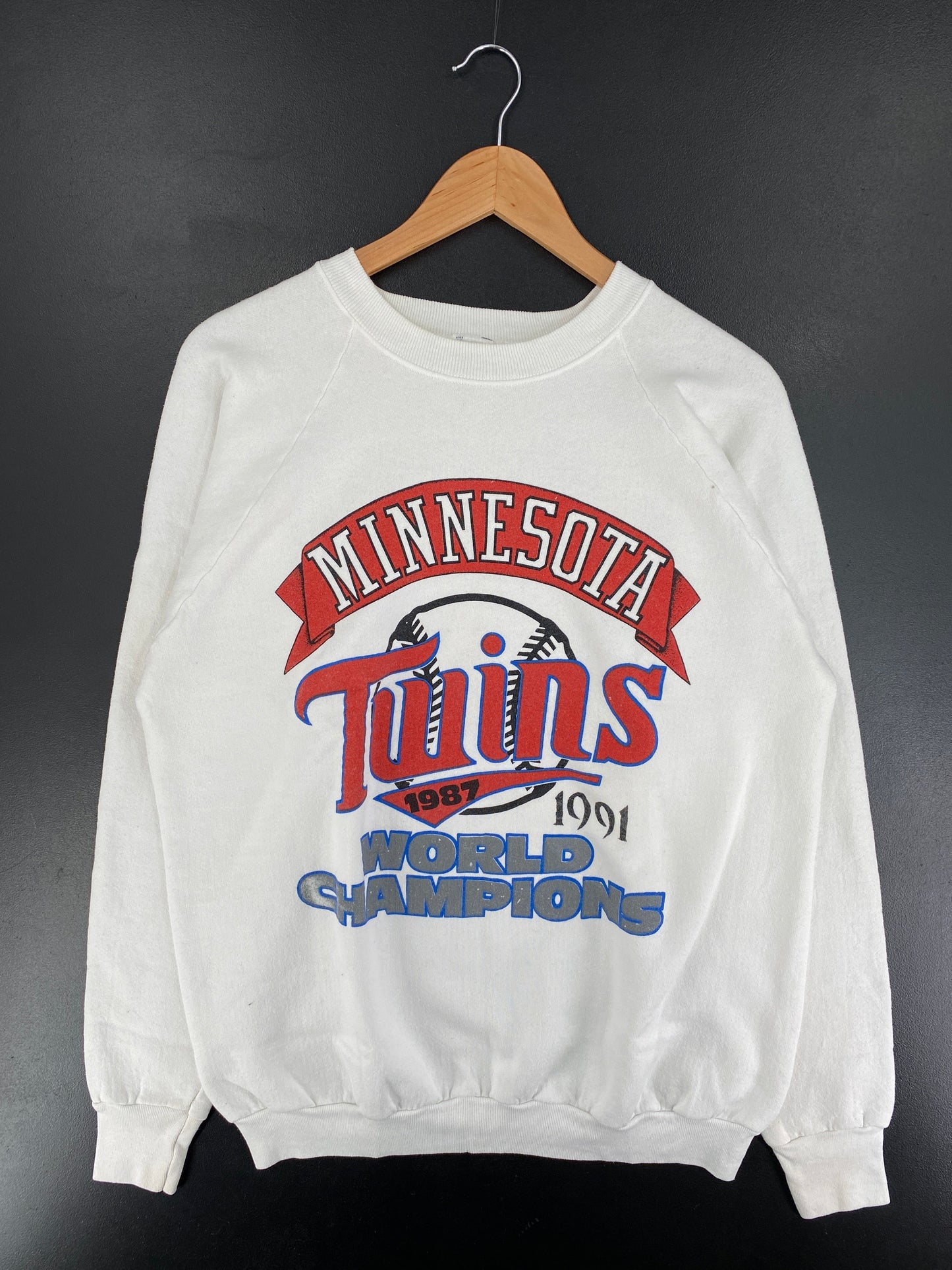 1994 MINNESOTA TWINS Made in USA Size XL MLB Sweat-Shirt / G5913S