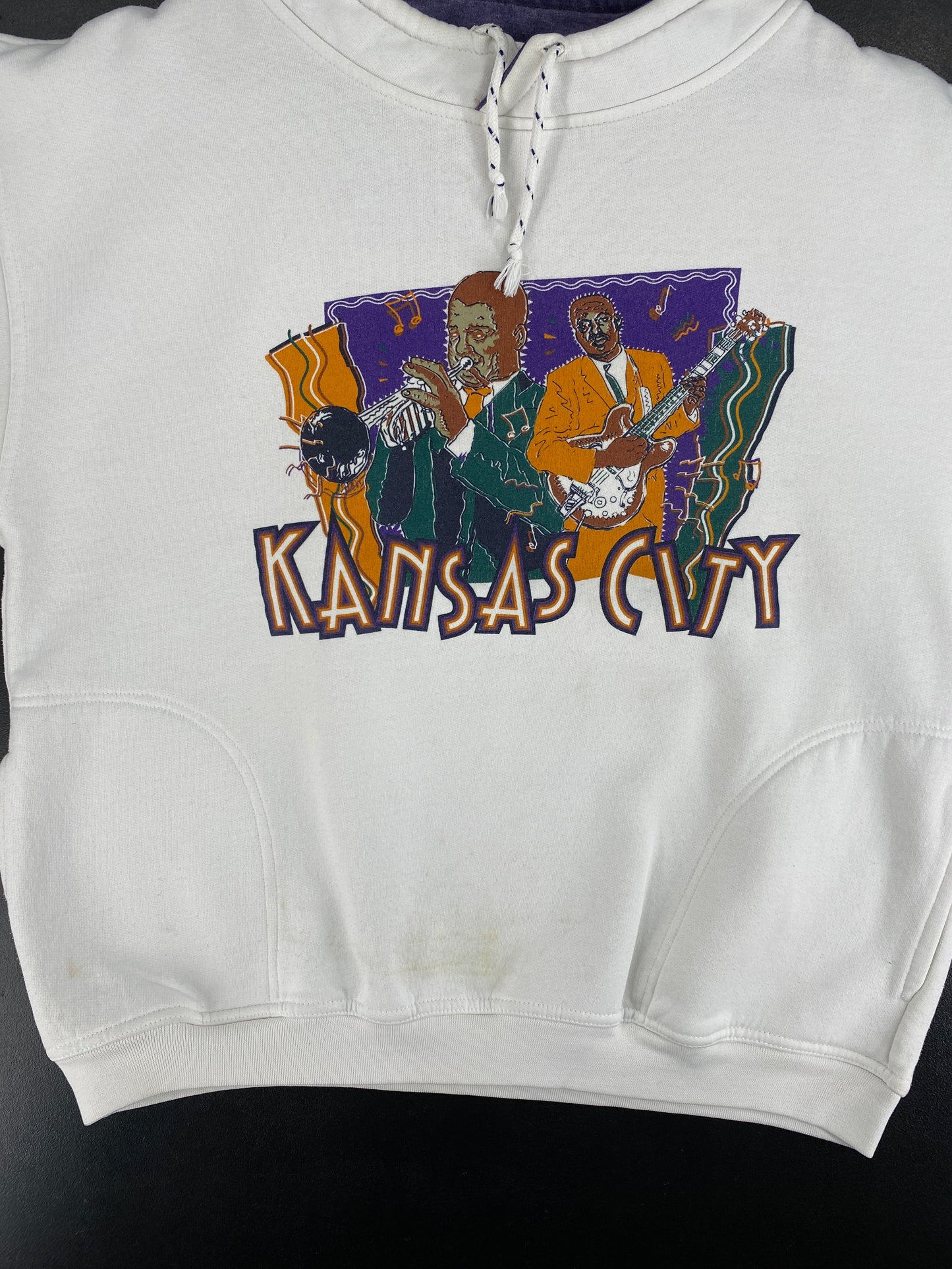 90's KANSAS CITY Size No Tag (Approx.XL) Vintage Sweat-Shirt / G4125S