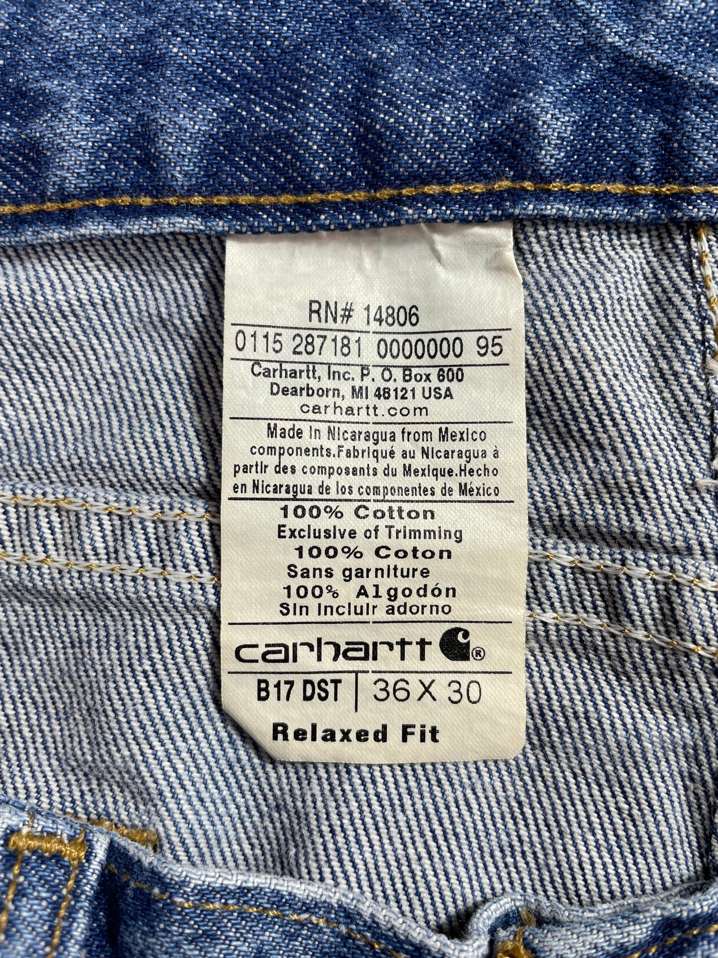 Vintage CARHARTT Size W35xL29 Denim Pants / E7022P