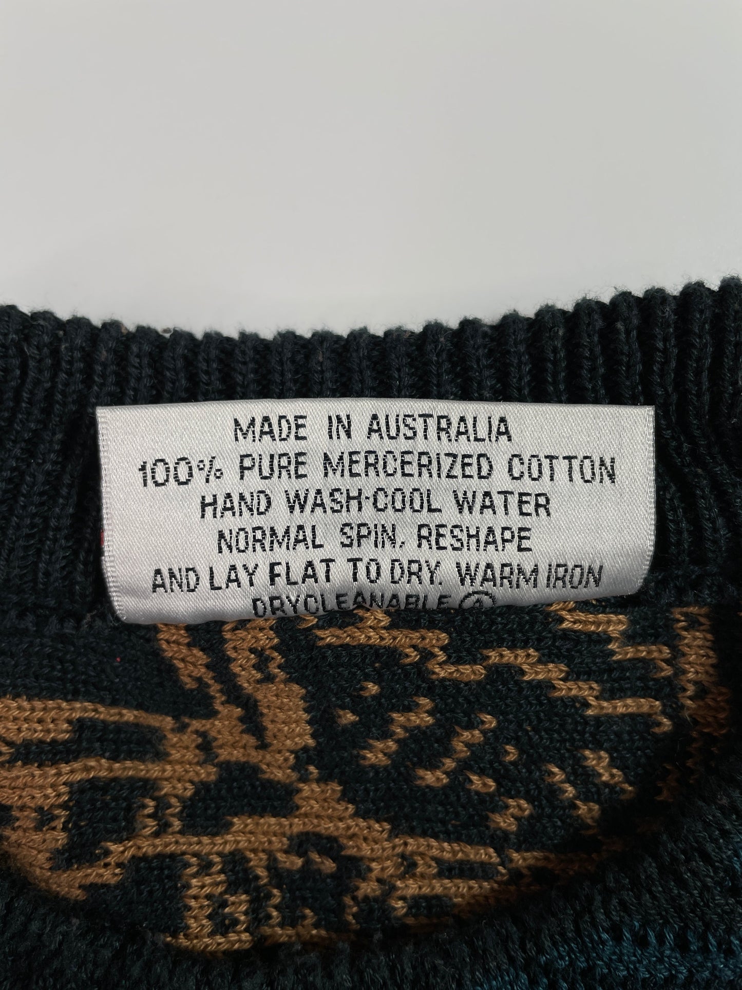 Vintage CARLO ALBERTO Size L Cotton Knit Sweater / F6382K