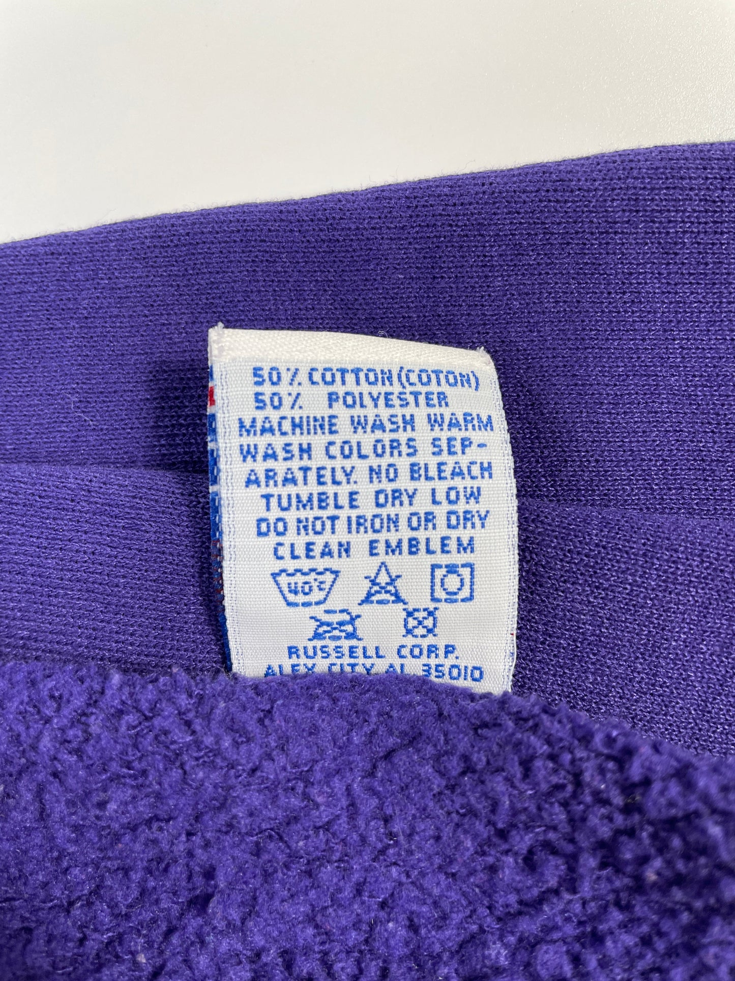 90's RUSSELL x KANSAS STATE Made in USA Size L Vintage College Sweat-Shirt / G4282S