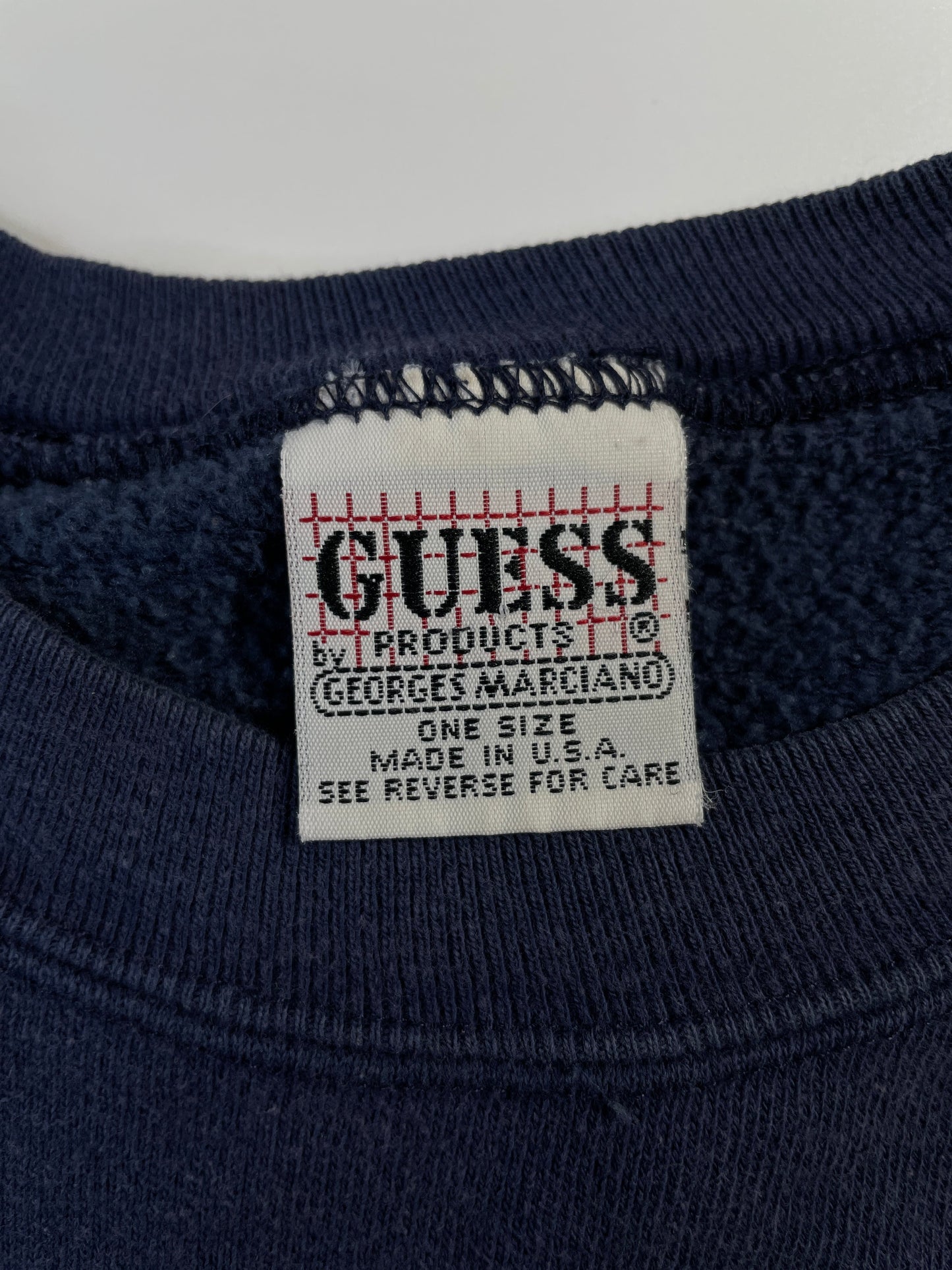 90's GUESS Made in USA Size Approx.L Vintage Sweat-shirt / G4913S