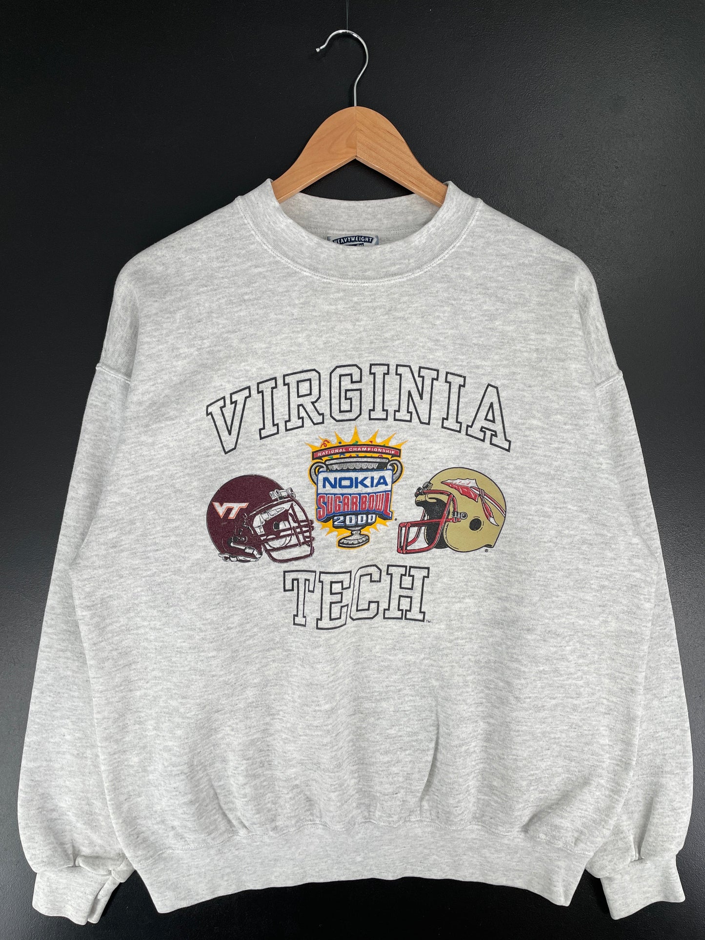 2000 VIRGINIA TECH Size L Vintage College Sweat-Shirt / G6670S