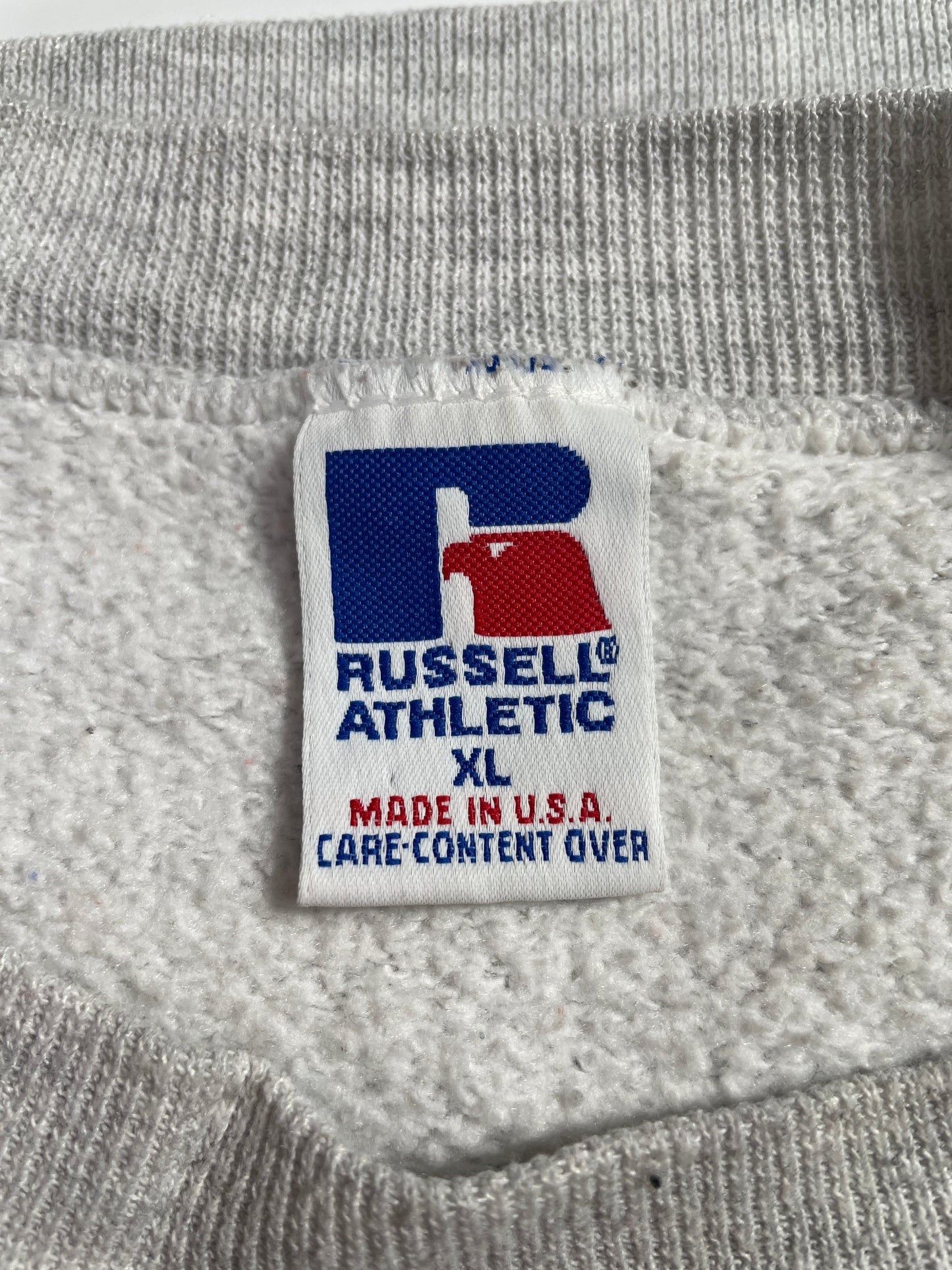 90's RUSSELL x HARGRAVE Made in USA Size XL Vintage College Sweat shirt / G6393S