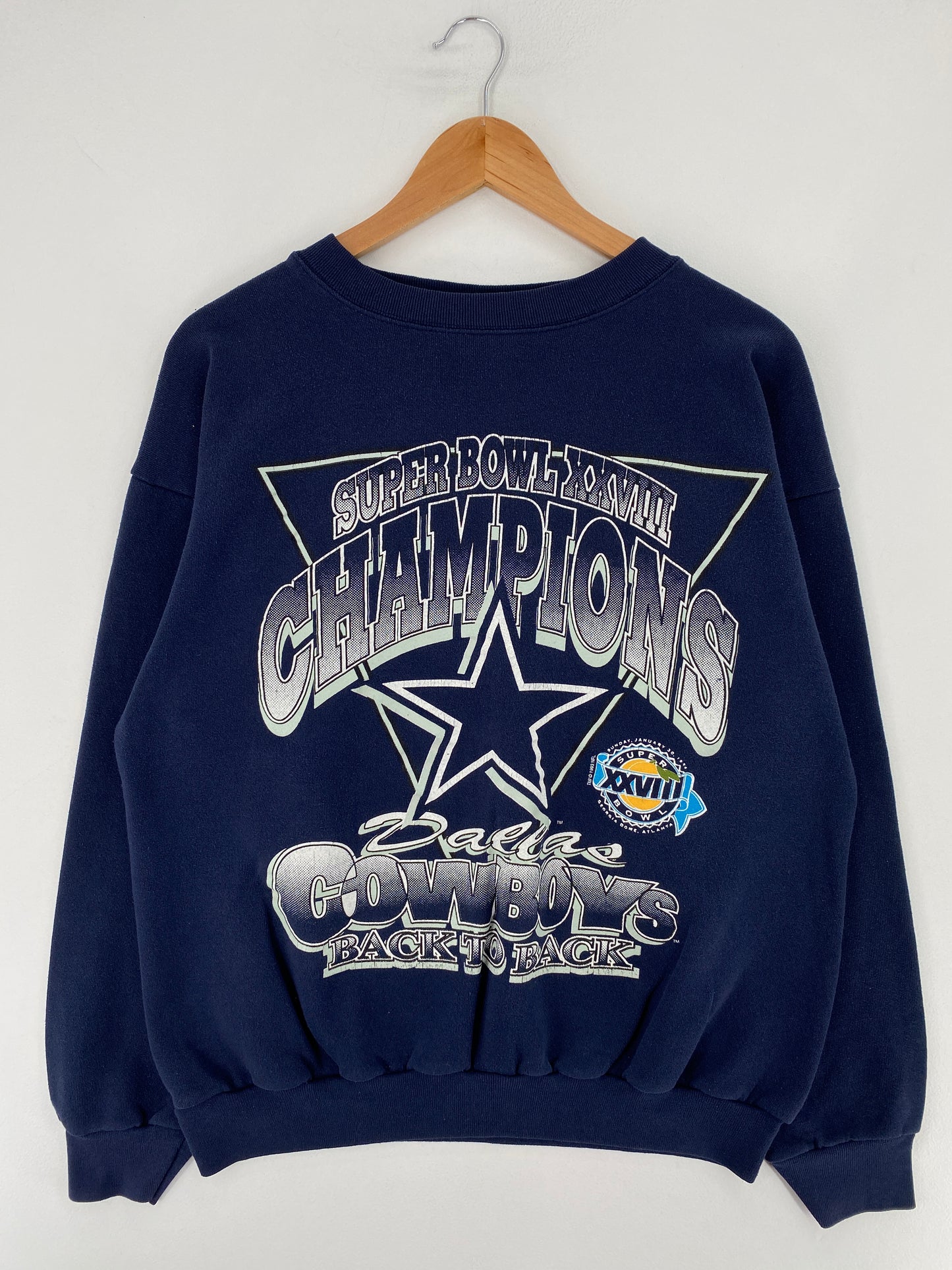 1993 DALLAS COWBOYS Size XL Vintage NFL Sweat-shirt / E9557S